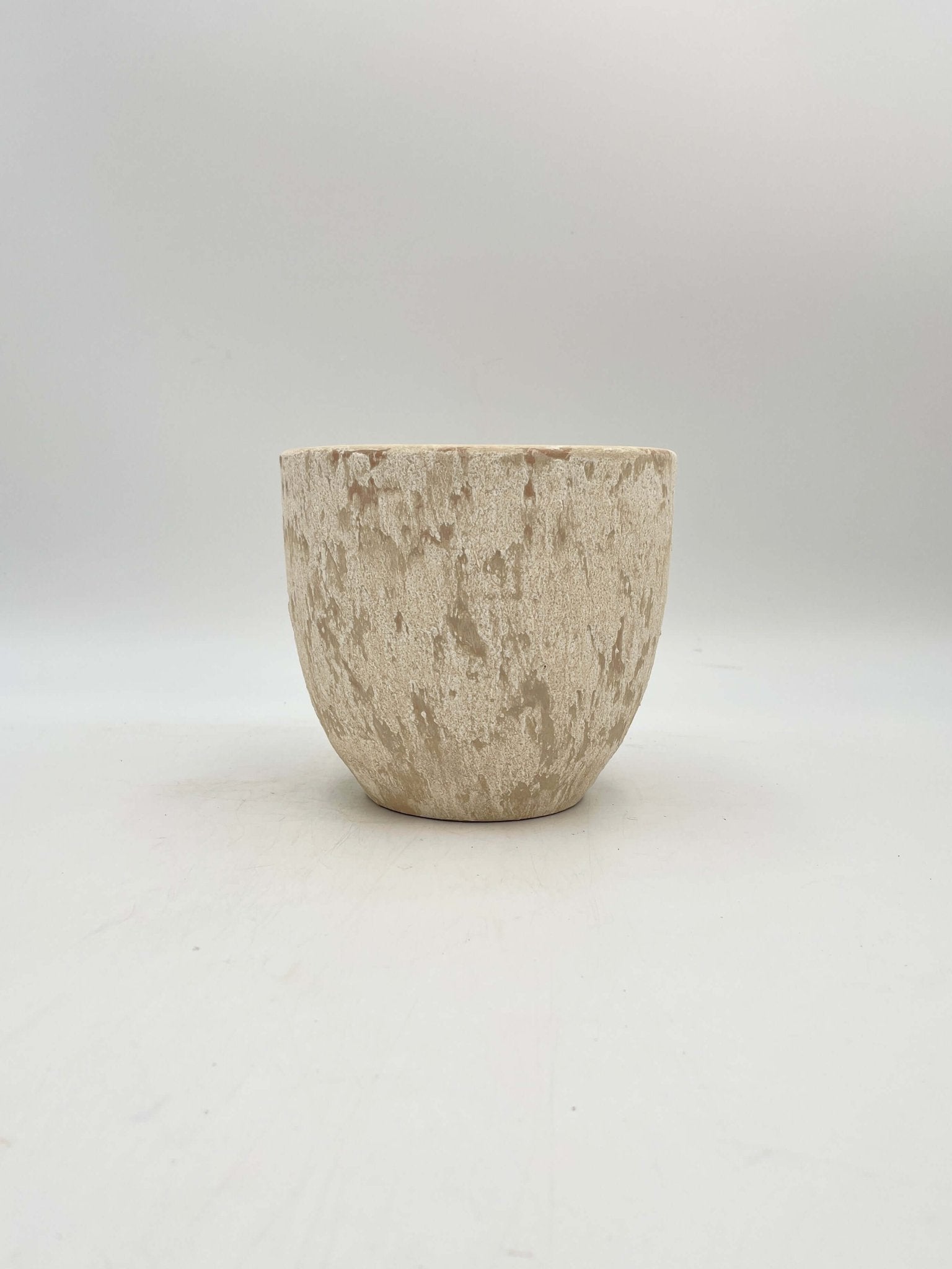 Sem Handmade Ceramic Indoor Plant Pots, Cream beige XL, House Plant Pot in Multiple Sizes