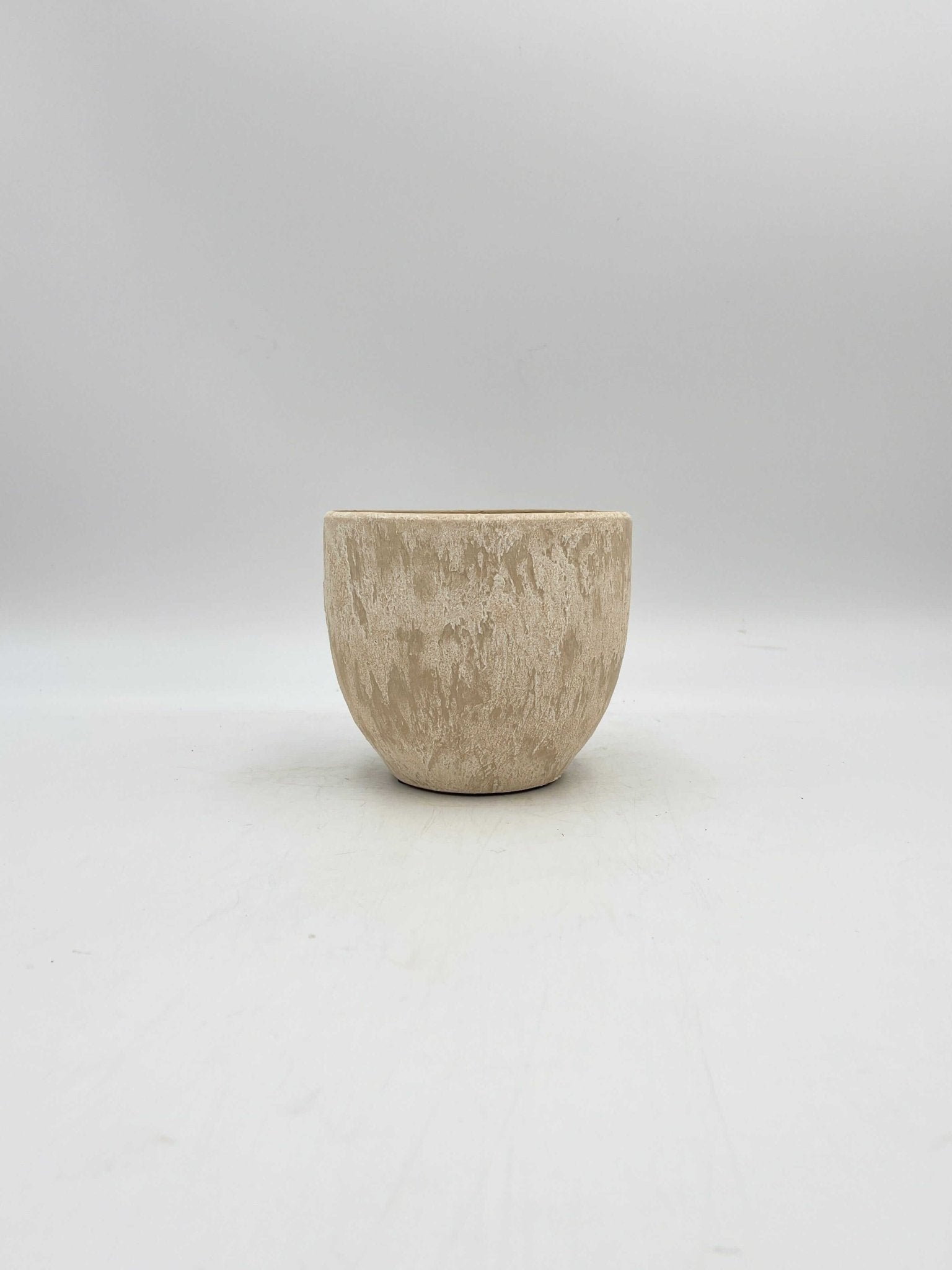 Sem Handmade Ceramic Indoor Plant Pots, Cream beige XL, House Plant Pot in Multiple Sizes