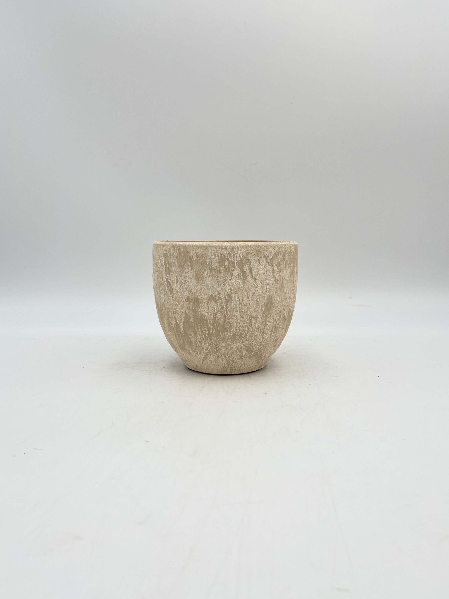 Sem Handmade Ceramic Indoor Plant Pots, Cream beige XL, House Plant Pot in Multiple Sizes