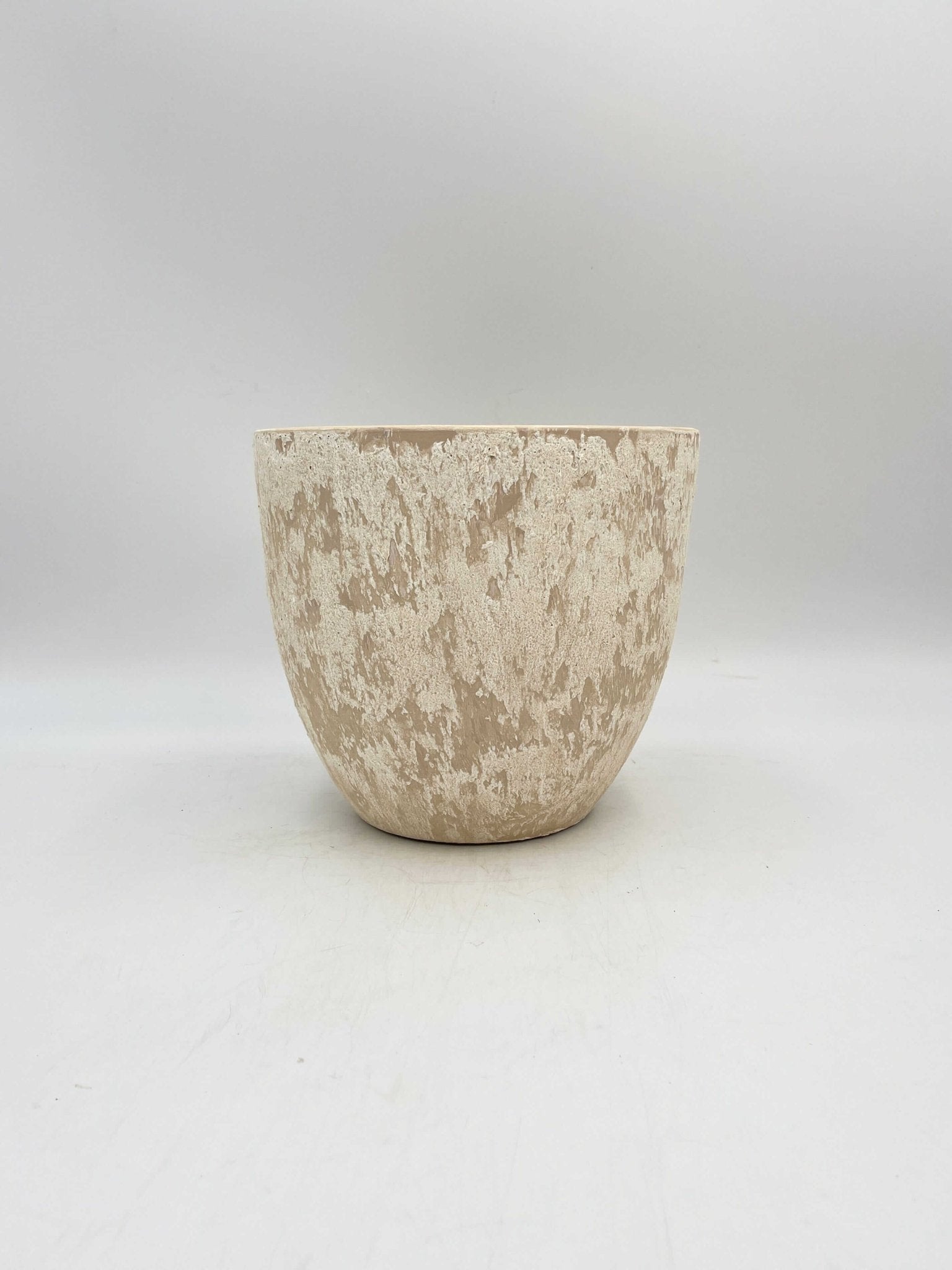 Sem Handmade Ceramic Indoor Plant Pots, Cream beige XL, House Plant Pot in Multiple Sizes