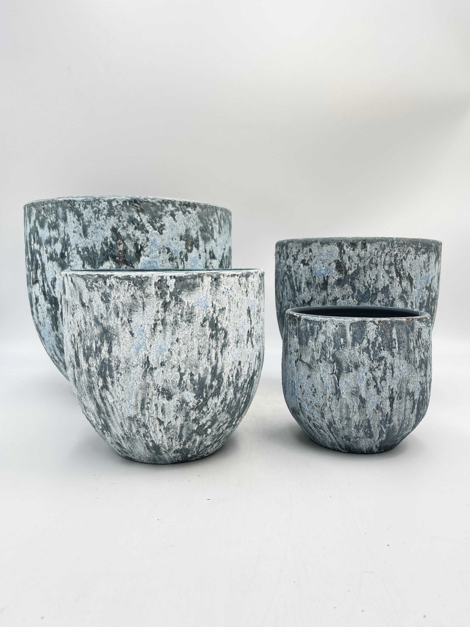 Sem Handmade, Rustic Ceramic Plant Pot, Deep Blue XL, House Plant Pot in Multiple Sizes