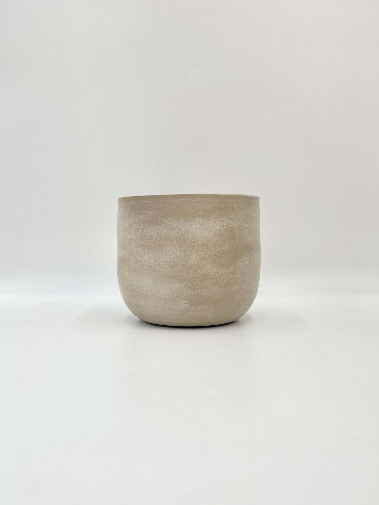 Sevilla Ceramic Indoor Plant Pots, Off White Houseplant Pot