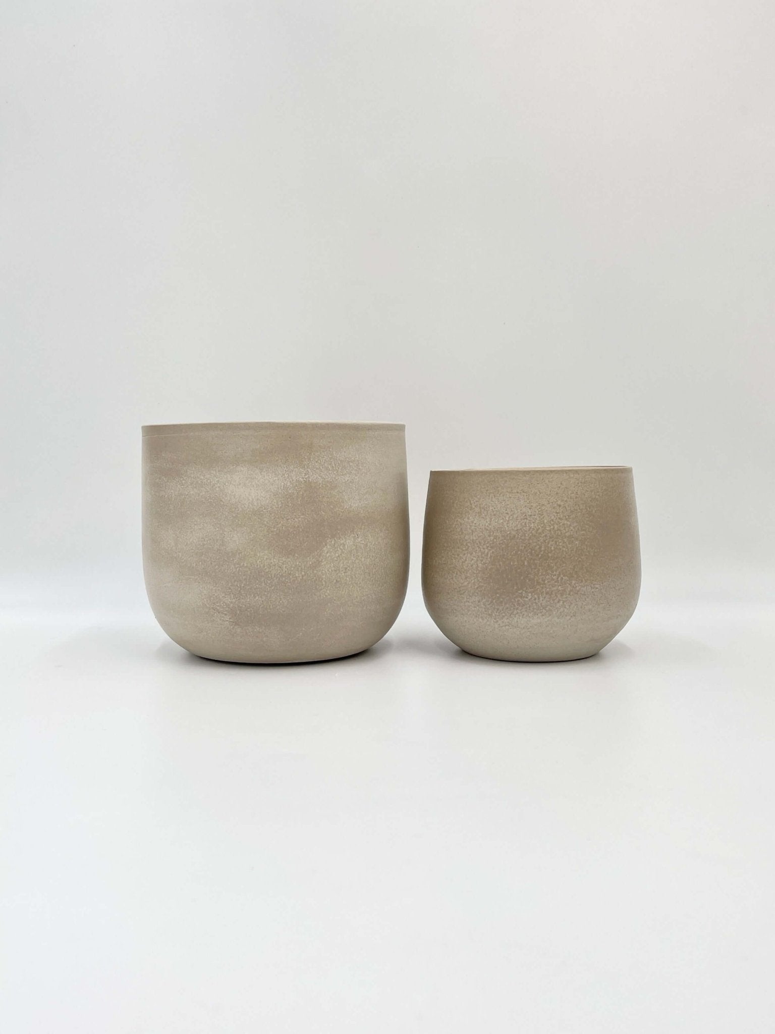 Sevilla Ceramic Indoor Plant Pots, Off White Houseplant Pot