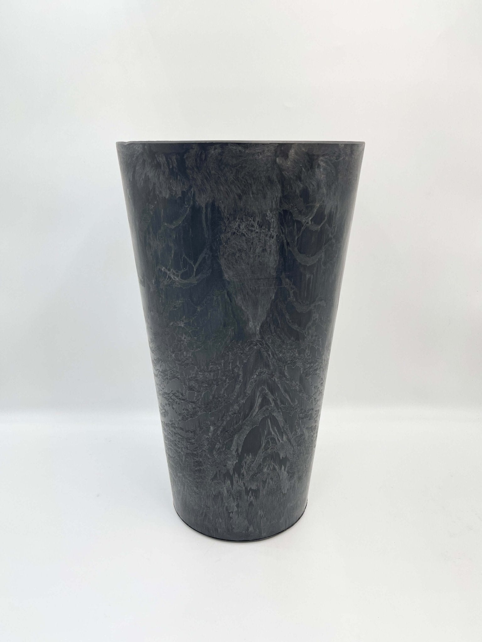 Tall Plant Pot Artstone - Black - Eco Friendly - Indoor & Outdoor