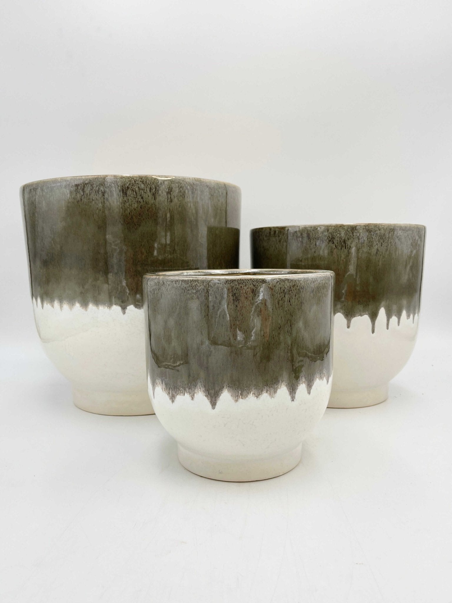 Tara Plant Pots, Green