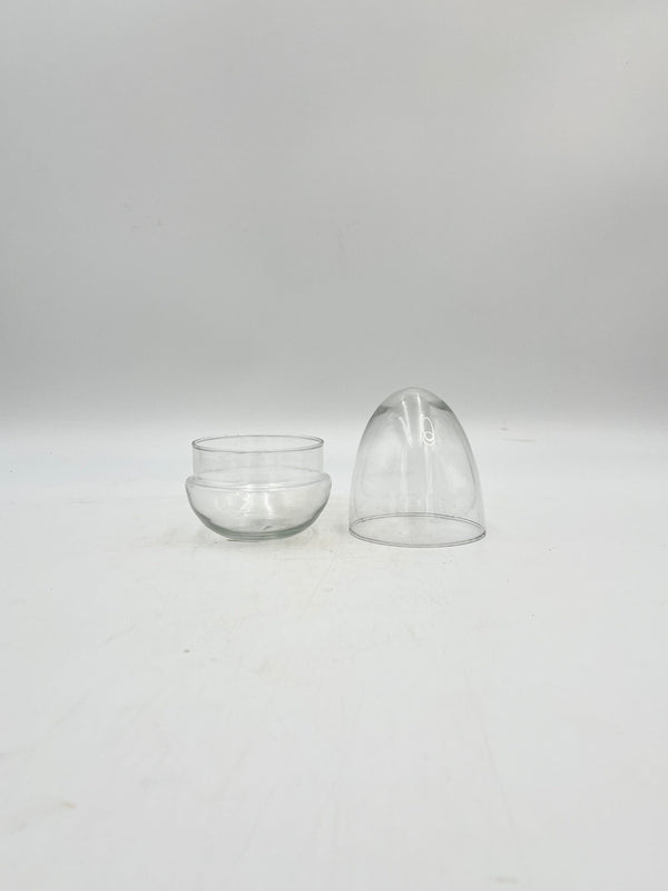 Terrarium Egg, Handmade, Recycled Glass vase, H16 cm