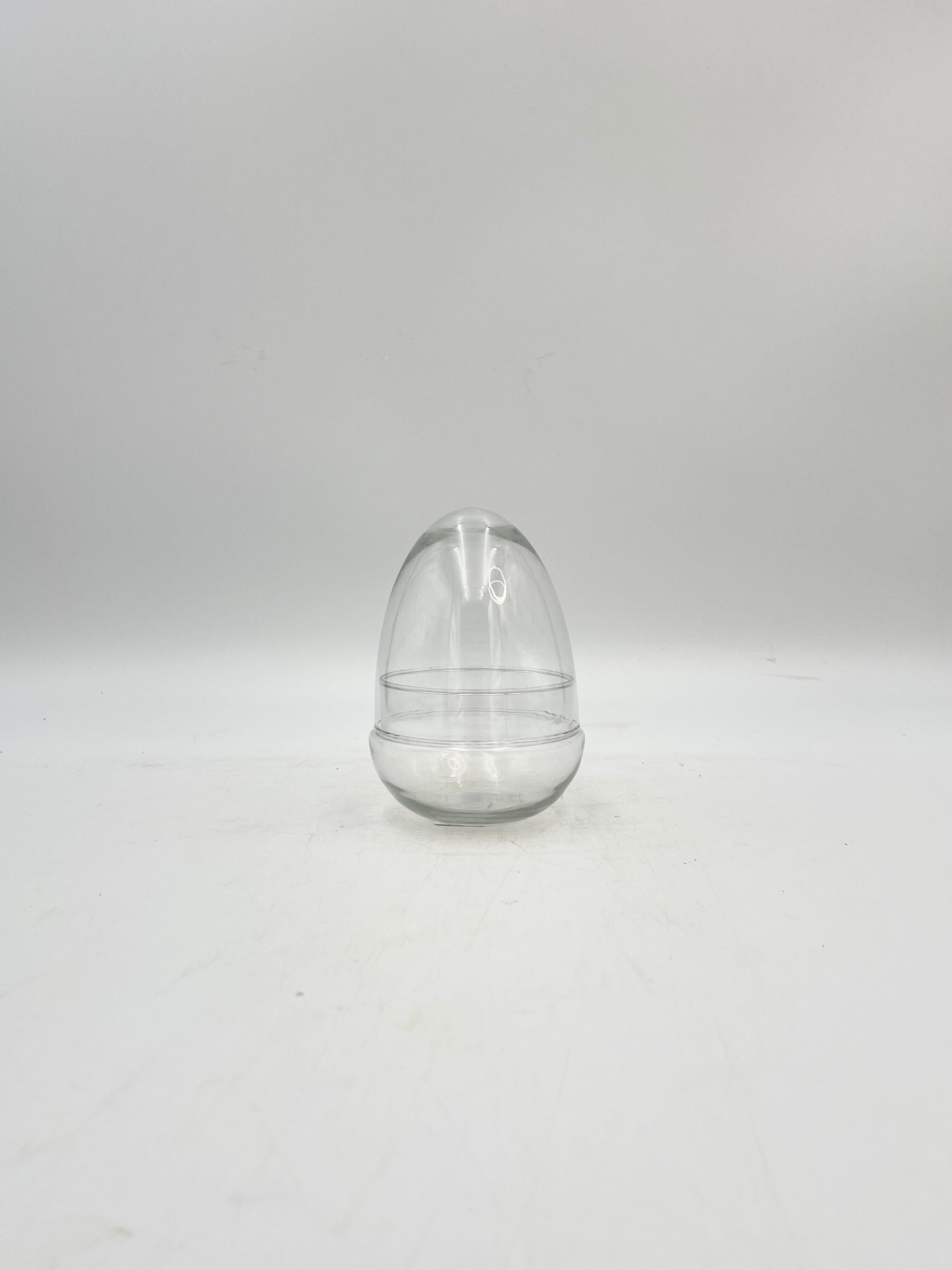 Terrarium Egg, Handmade, Recycled Glass vase, H16 cm