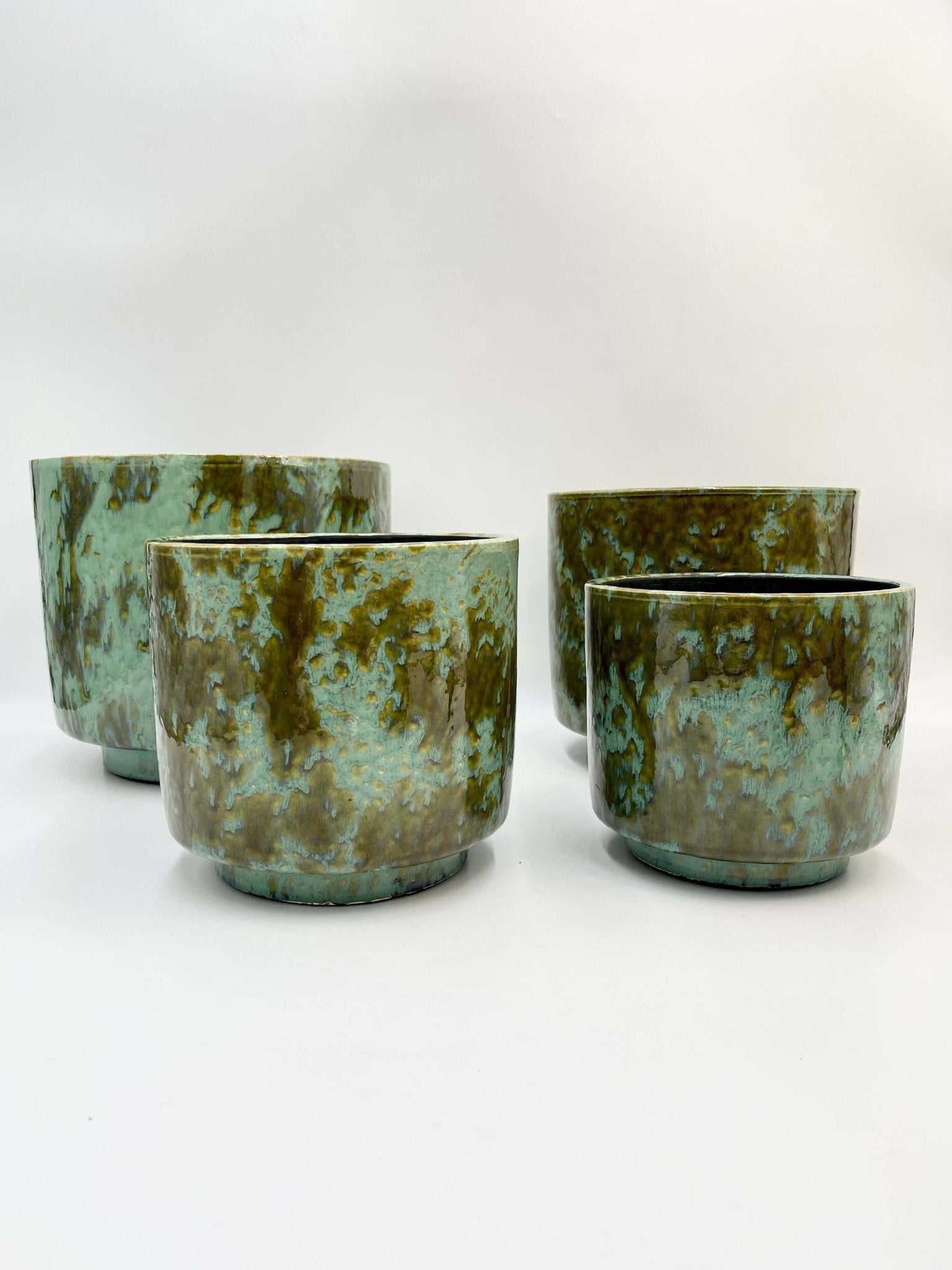 Turquoise Plant Pot Othello - Ceramic - Multiple Sizes