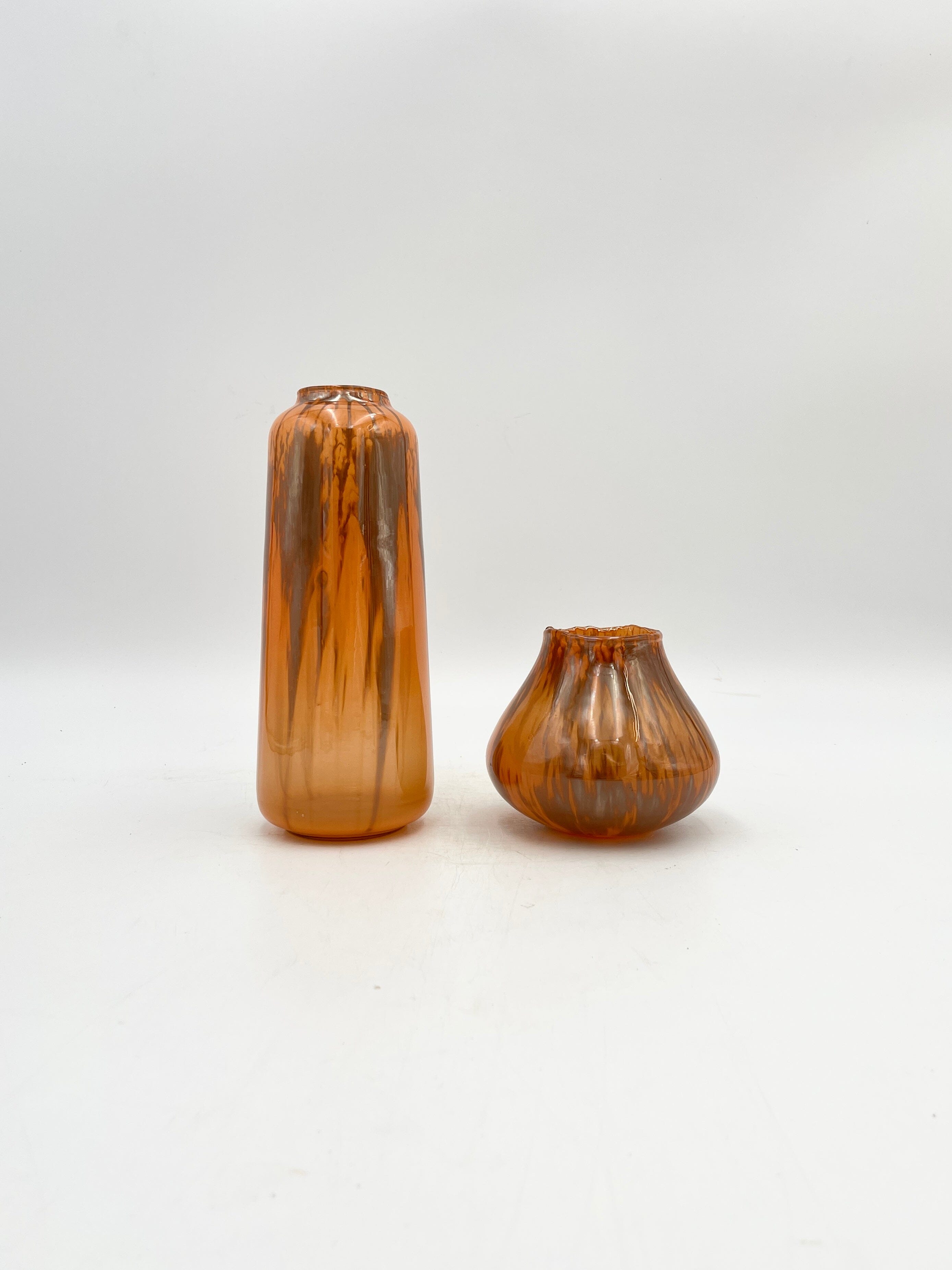 Vase Meja Splash Orange, Various Sizes, Handmade