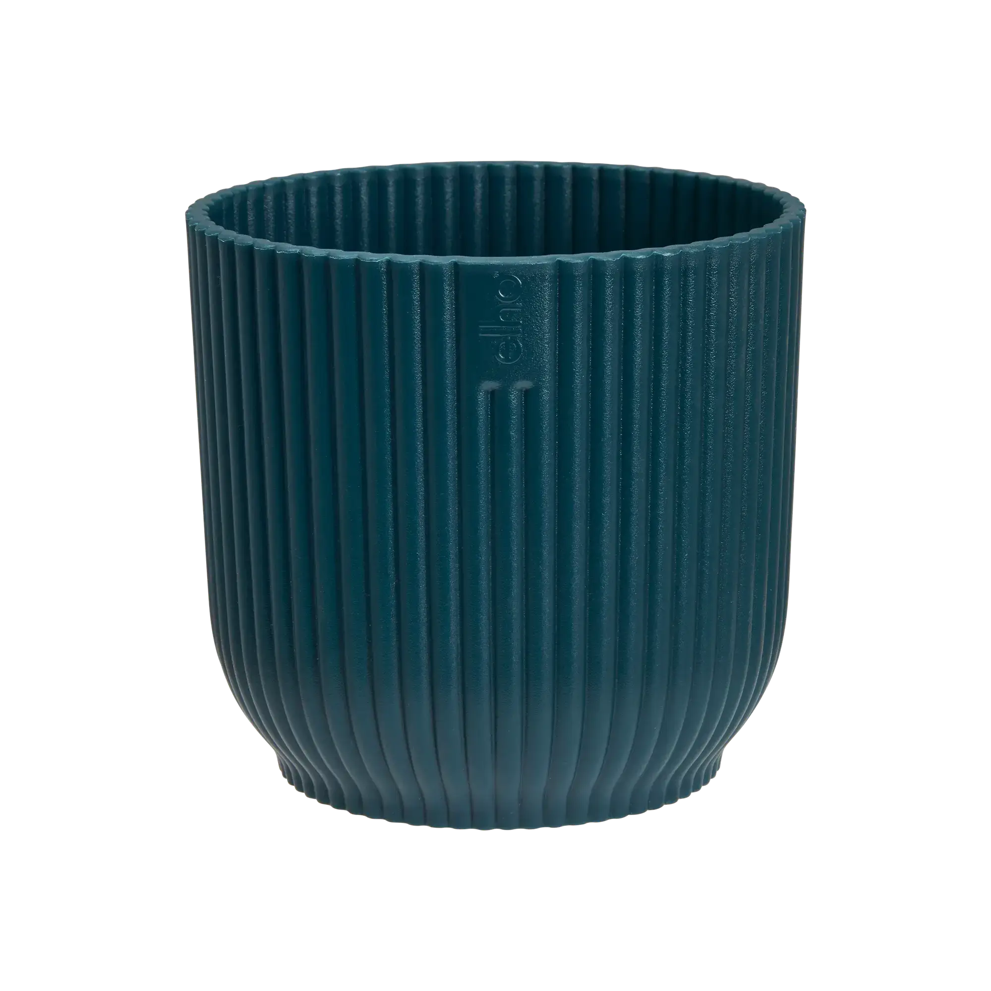 Vibes Fold Round Plant Pots, Deep Blue, Recycled Plastic