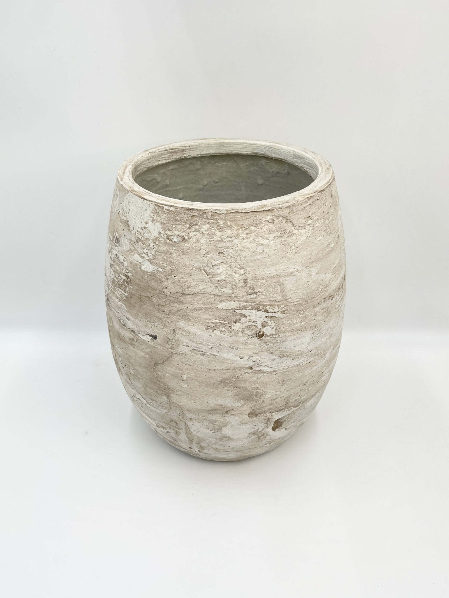 Algar Balloon Plant Pot, 30cm, White, Indoor & Outdoor Plant PoaWhite Tall Planter Algar - Plant Pot 30cm - Indoor & Outdoort