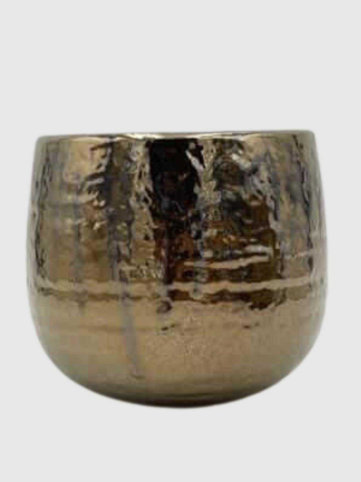Yvette, Ceramic Plant Pots, Gold, Handmade Indoor Plant Pot in Multiple Sizes - Rebel Plants