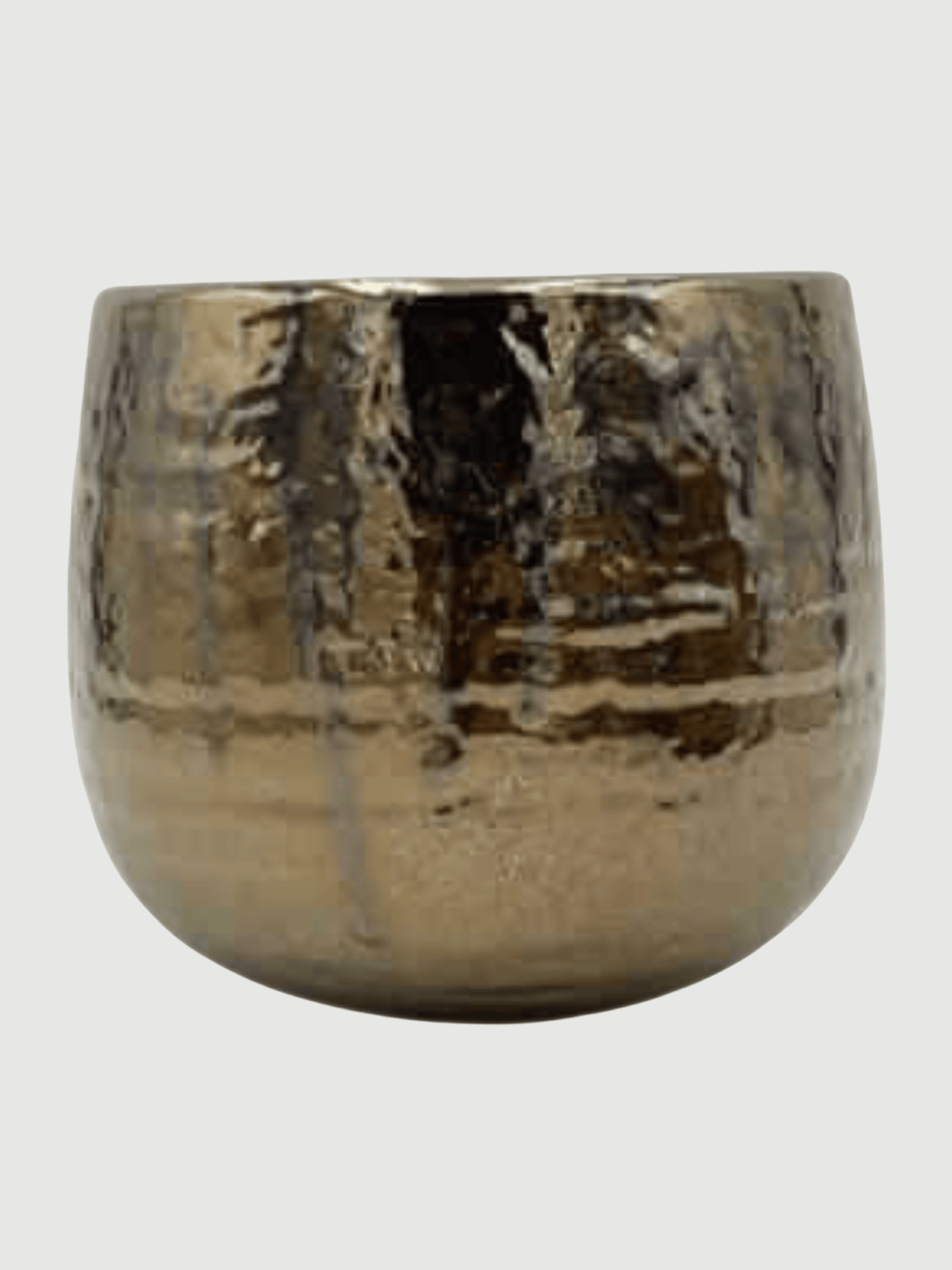 Yvette, Ceramic Plant Pots, Gold, Handmade Indoor Plant Pot in Multiple Sizes - Rebel Plants