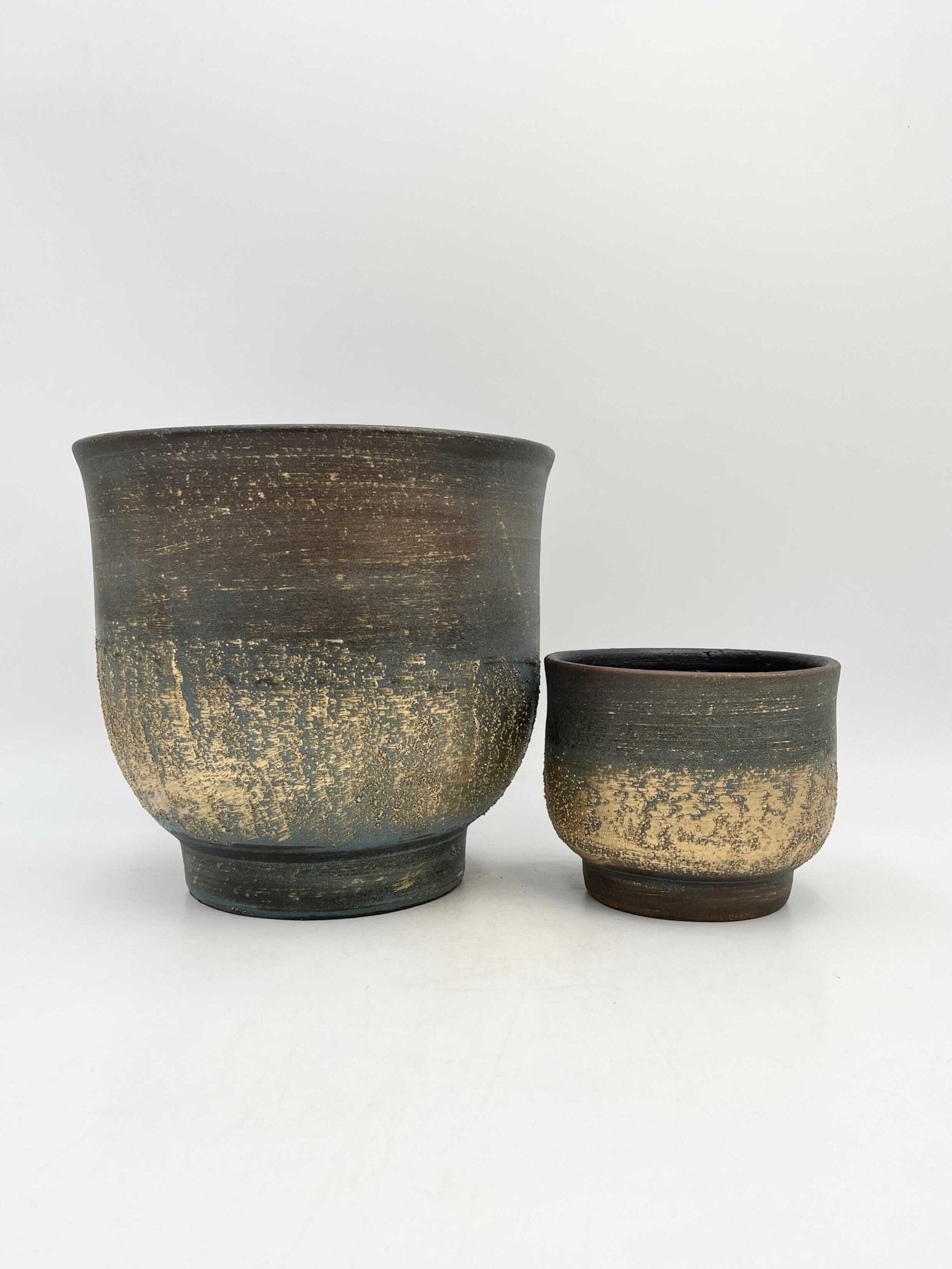 Aico Large Ceramic Plant Pots, Blue, House Plant Pot in Multiple Sizes