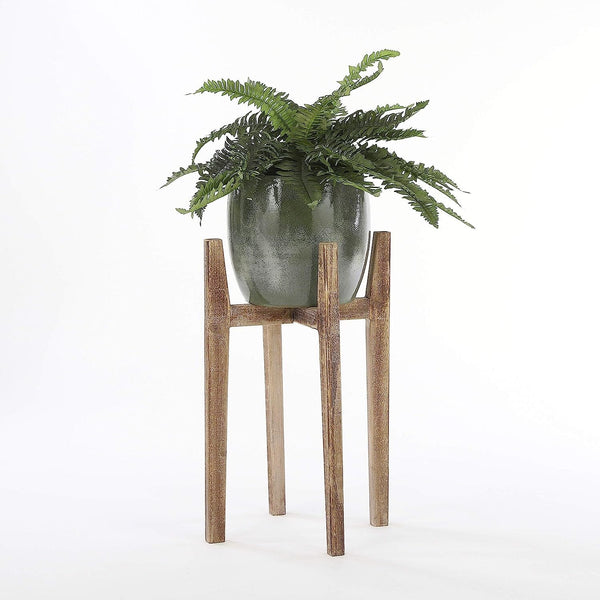 Ascot Wood Plant Stand, Light Brown, H38cm