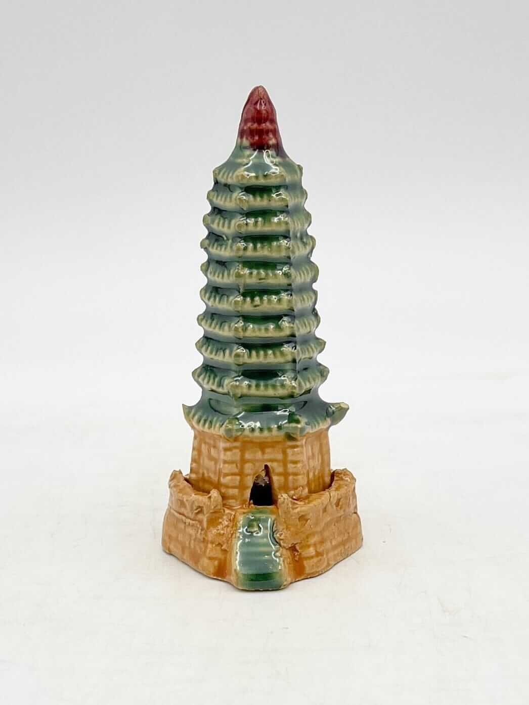 Bonsai Ceramic Ornament, Traditional Feng Shui Pagoda