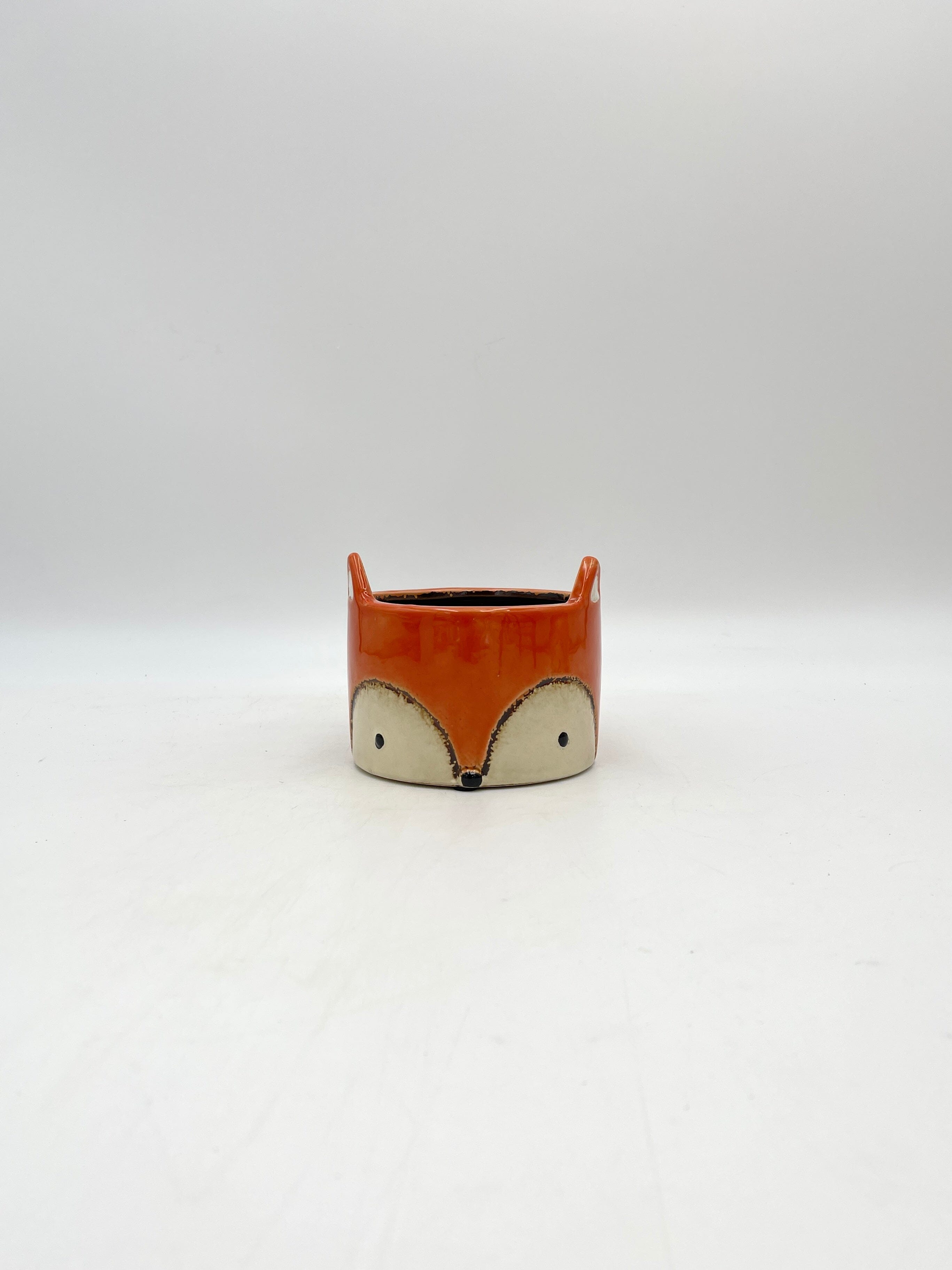 Ceramic Fox Houseplant Pots, D12cm