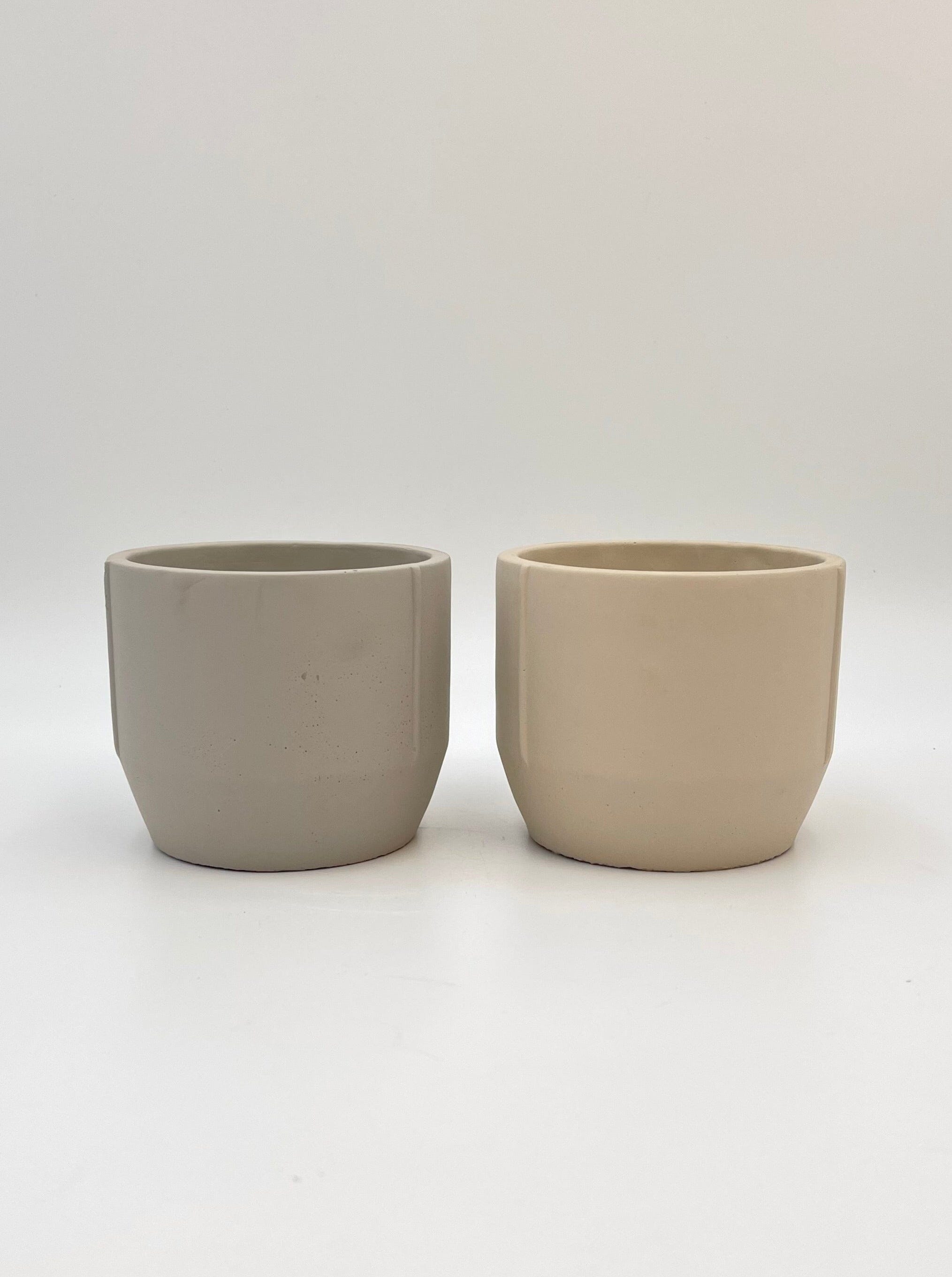 Concrete Plant Pots, D13cm