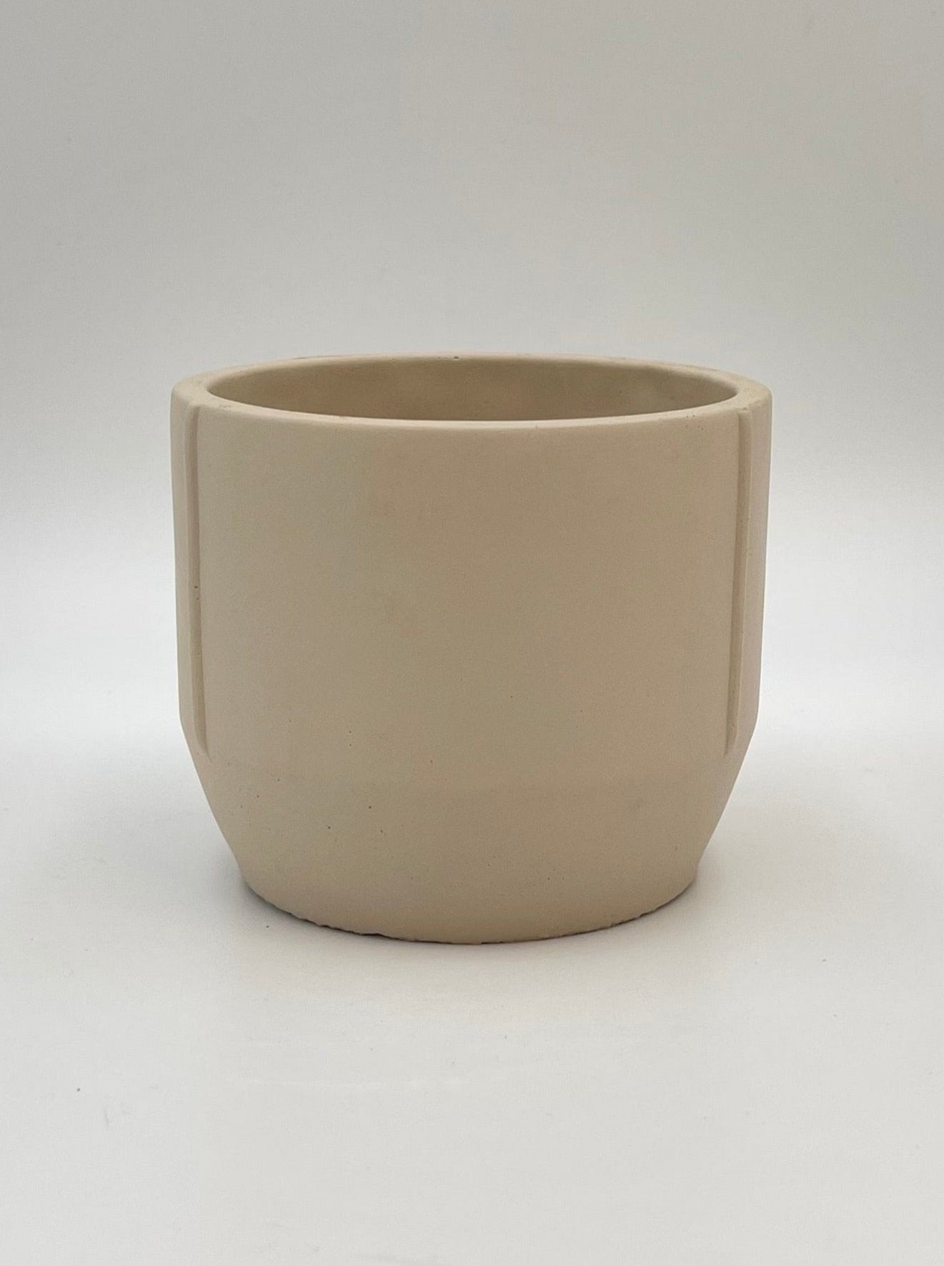 Concrete Plant Pot, Beige, D13cm – Rebel Plants