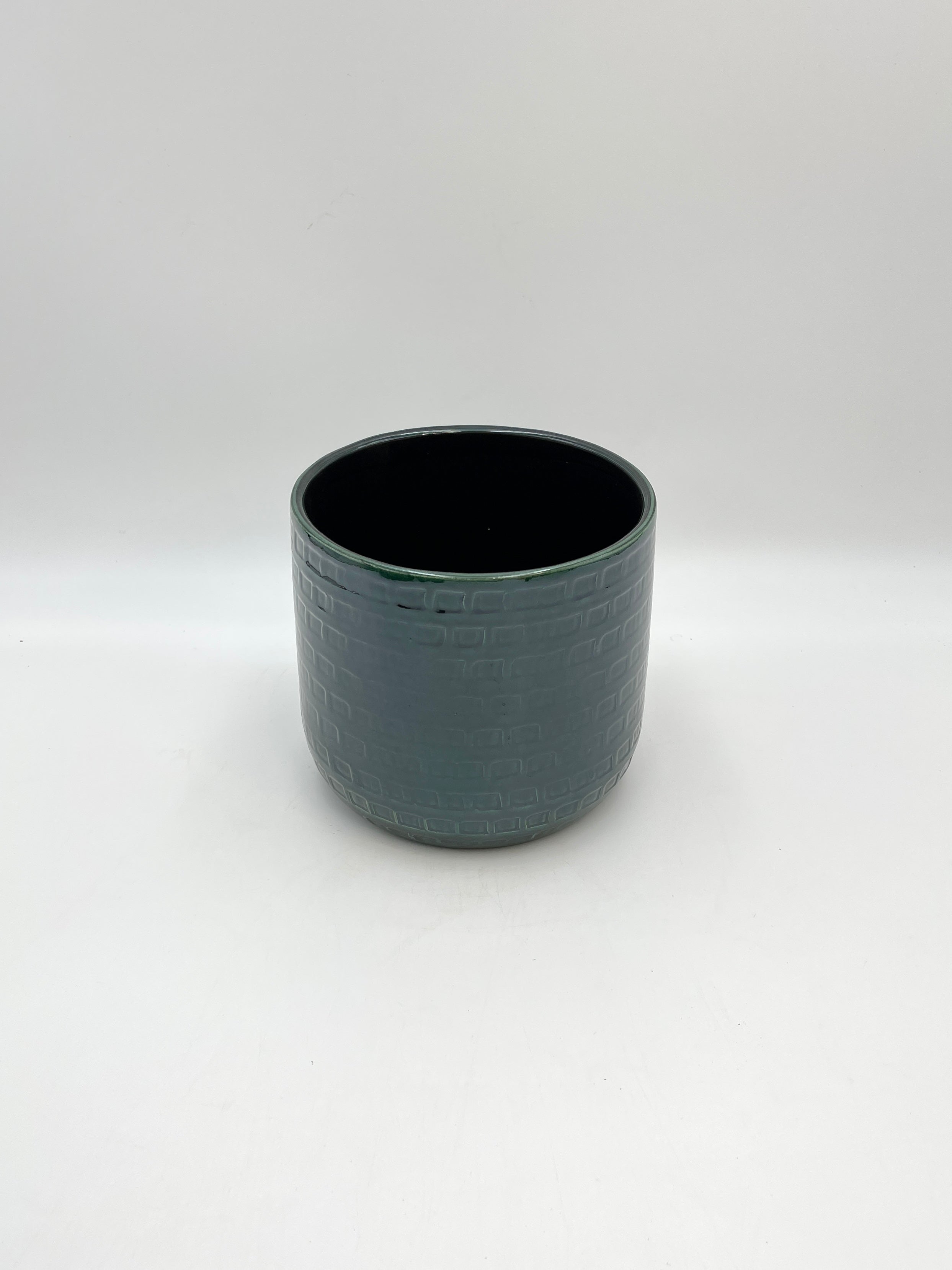 Emerald Floyd Ceramic Plant Pots, Green, Handmade