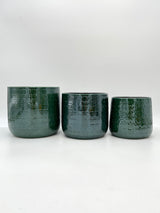 Emerald Ceramic Indoor Plant Pots, Green