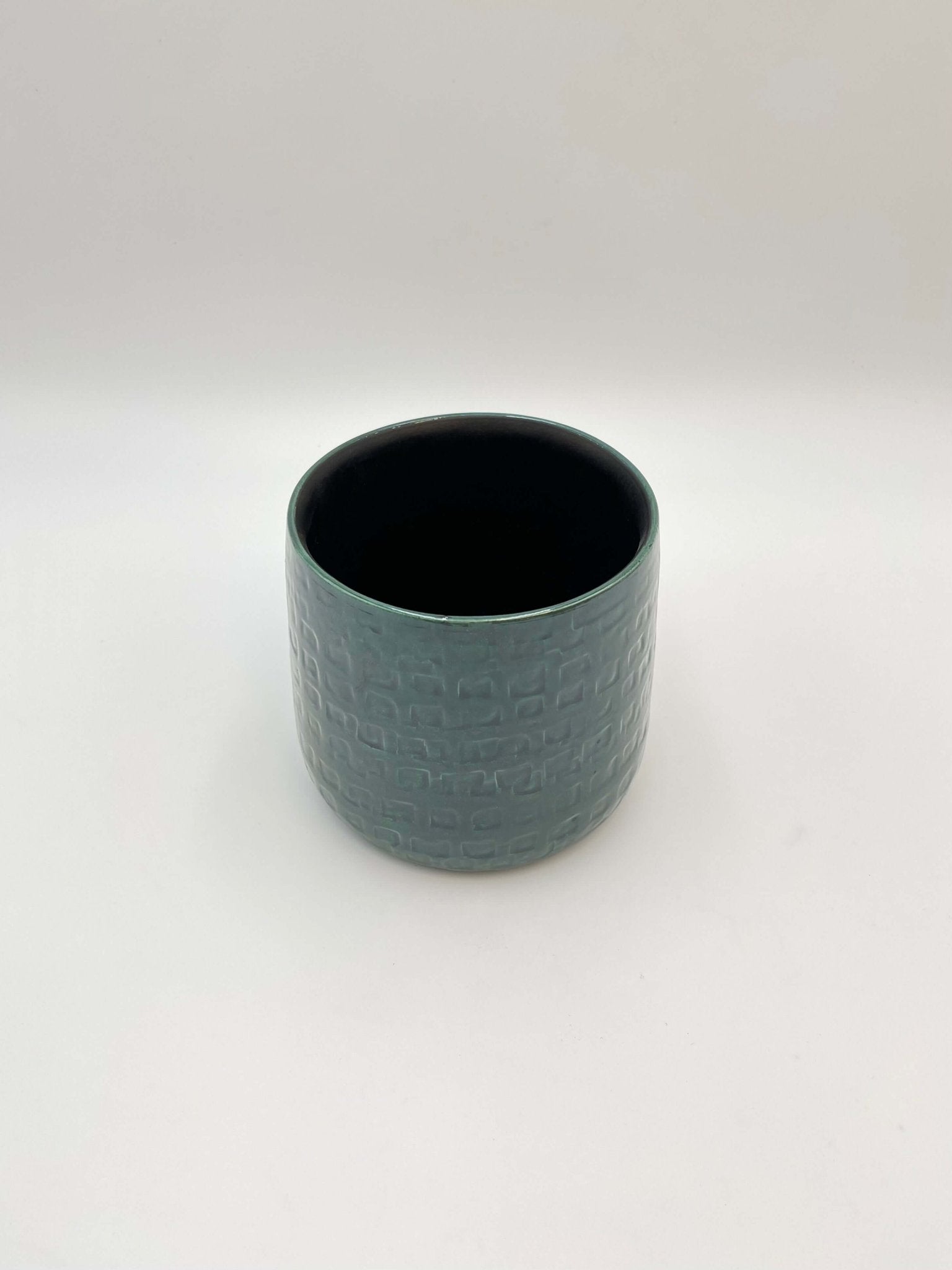 Emerald Floyd Ceramic Plant Pots, Green, Indoor Plant Pot in Multiple Sizes