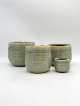 Iris Ceramic Plant Pots, Mint