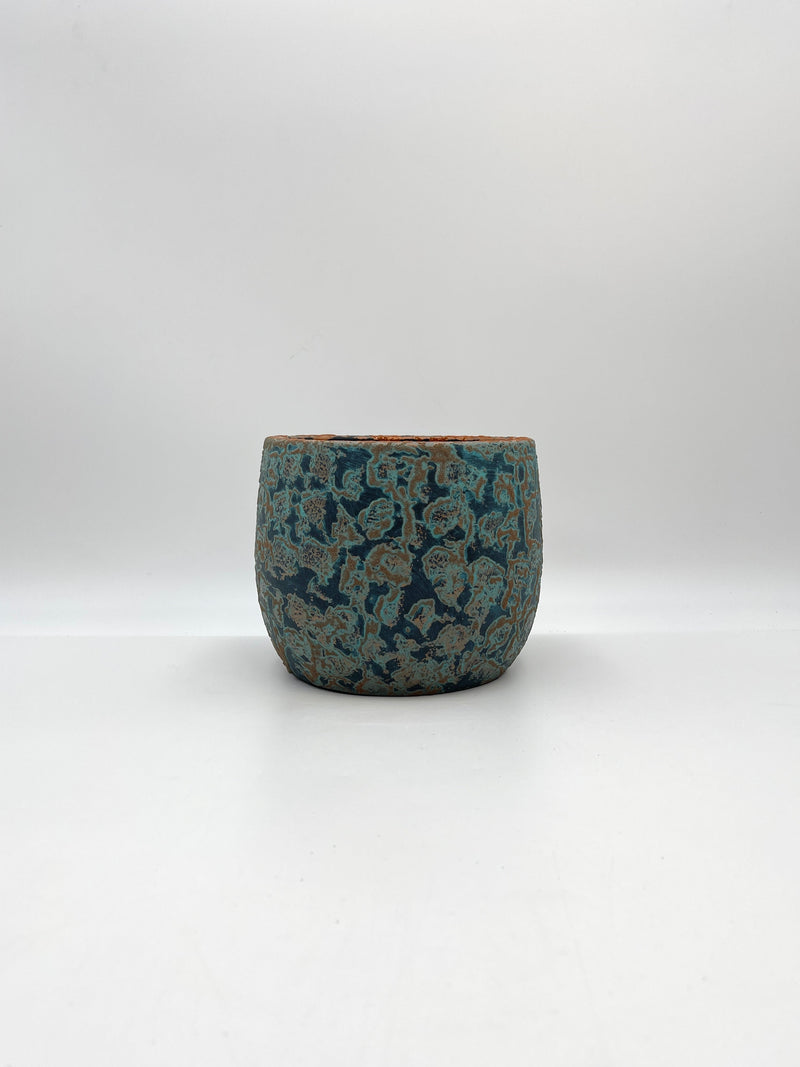 Islay Handmade Plant Pots, Blue Copper