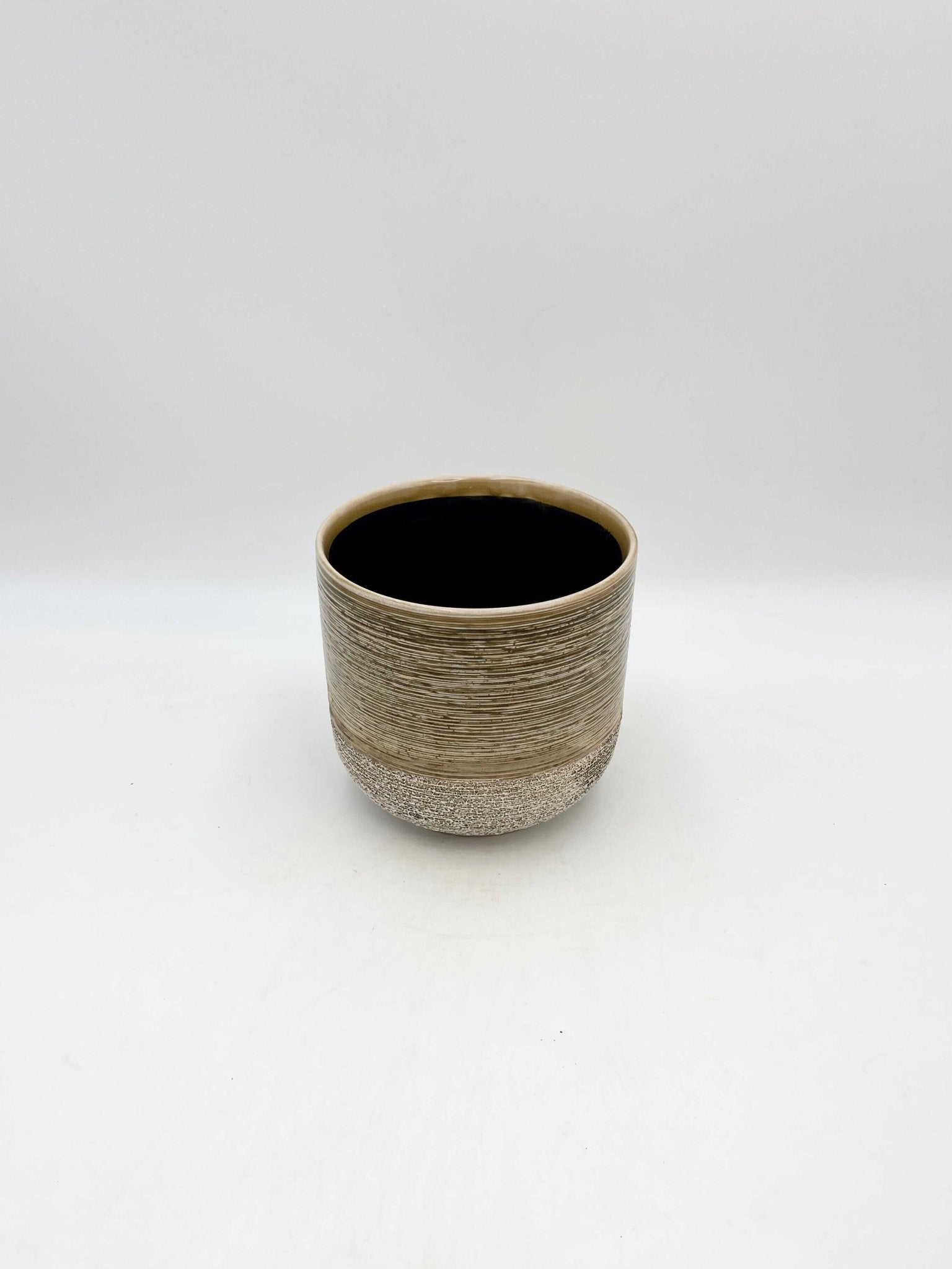 Issa Plant Pot, Yellow, D18cm, Handmade