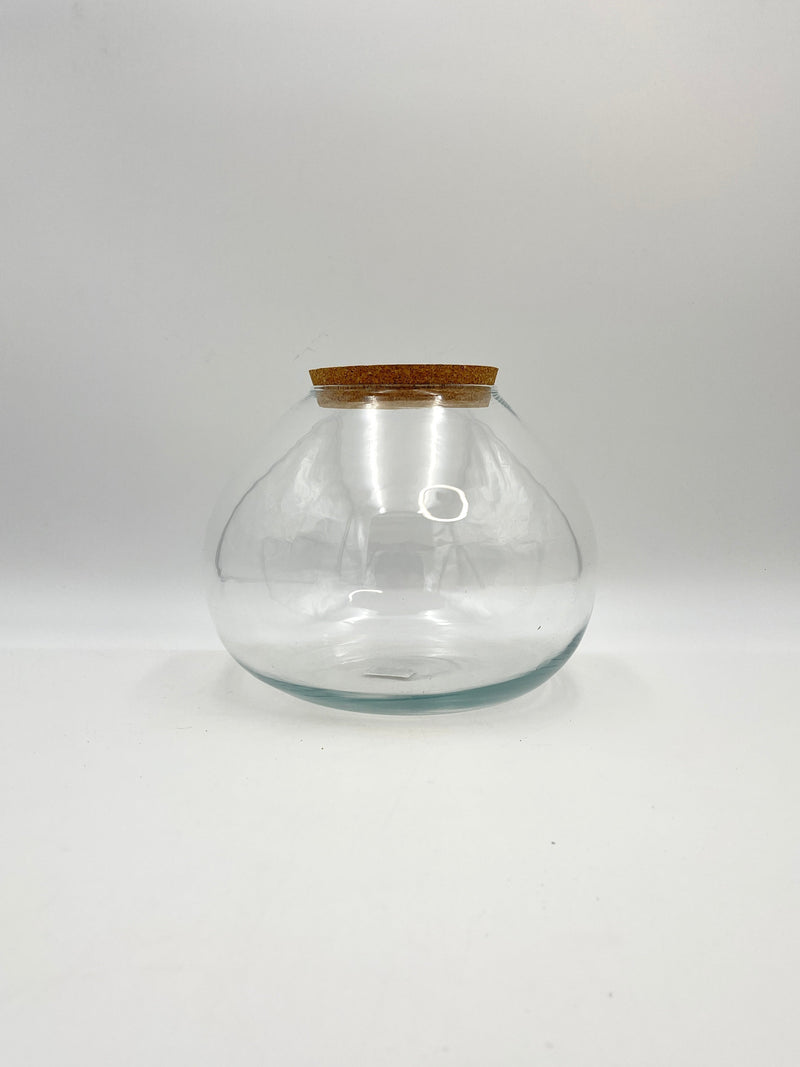 Jen Terrarium Vase with Cork, Ø25 H20