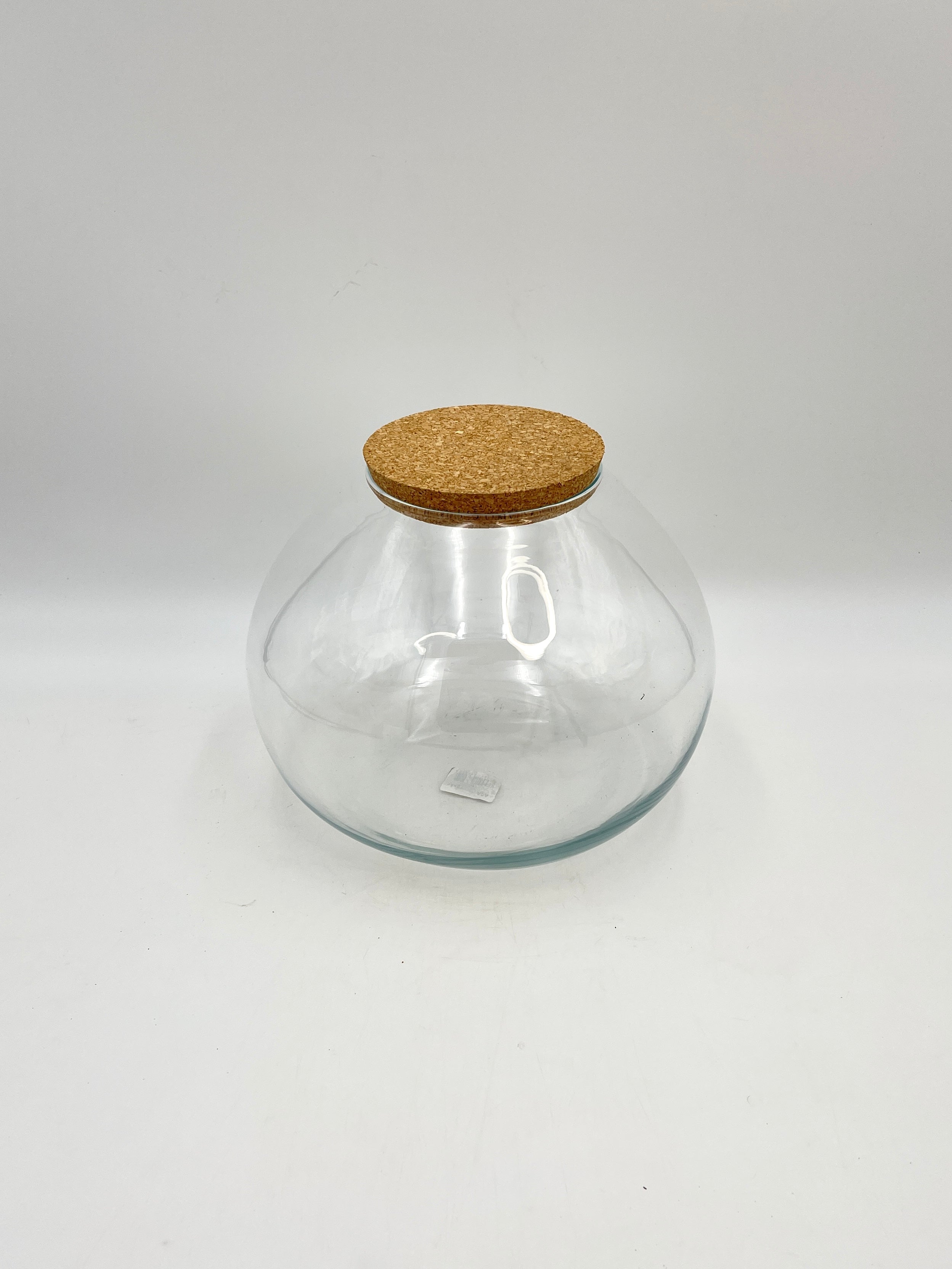 Jen Terrarium Vase with Cork, Ø25 H20