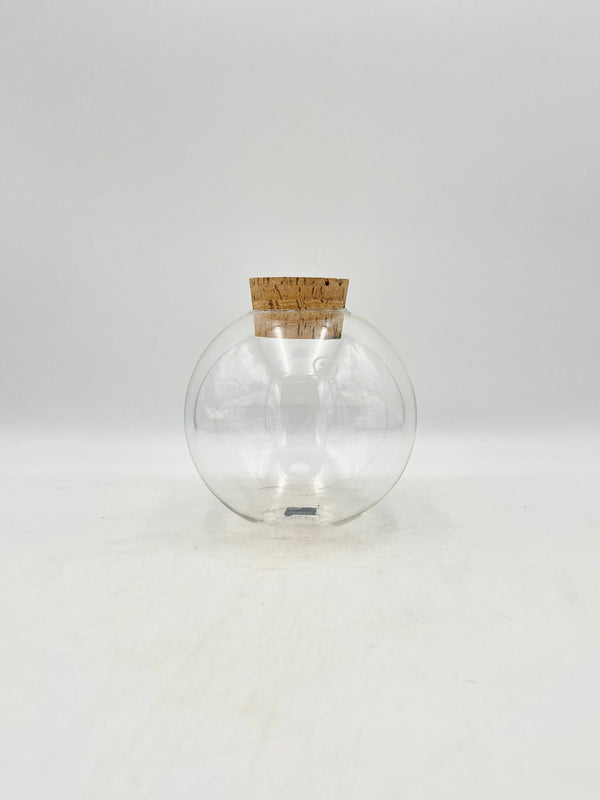 Jillian Vase Glass Terrarium with Cork Ø18 H19