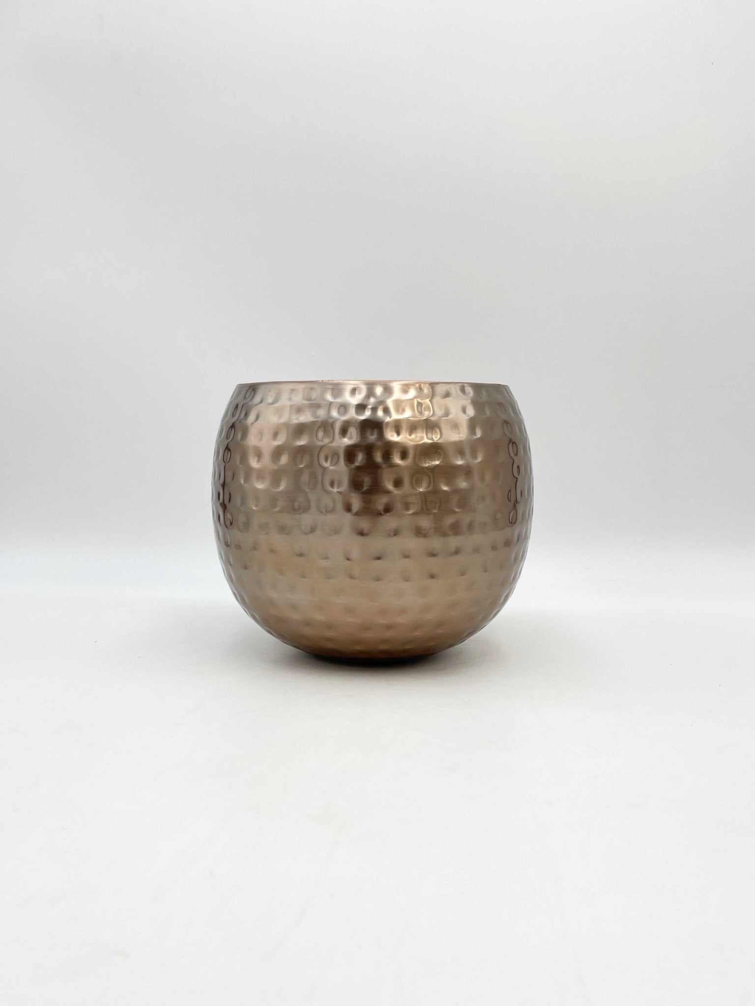 Kody Indoor Metal Pots, Rose Gold, Handmade