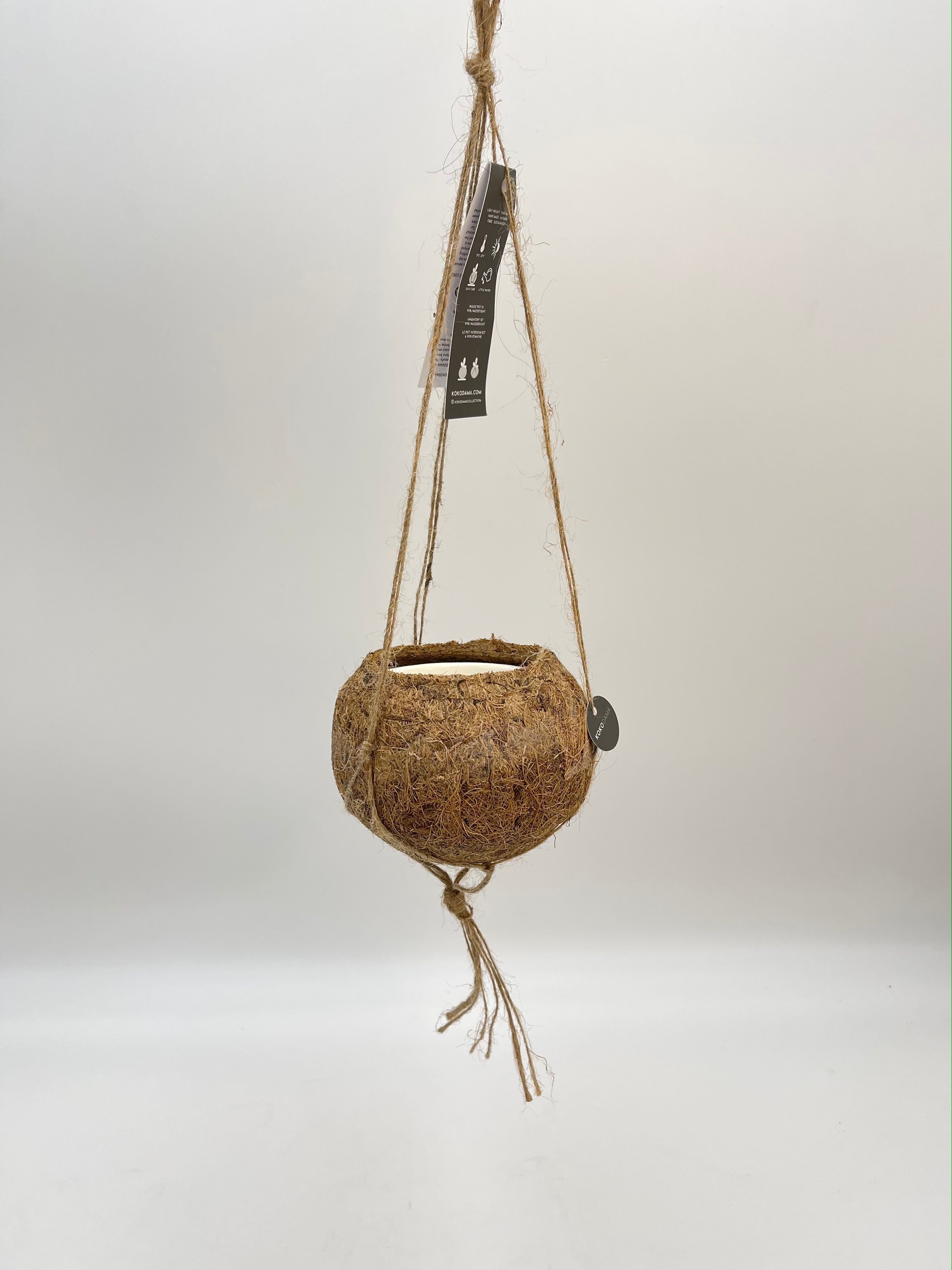 Kokedama Hanging Plant Pots, Coconut Fibre