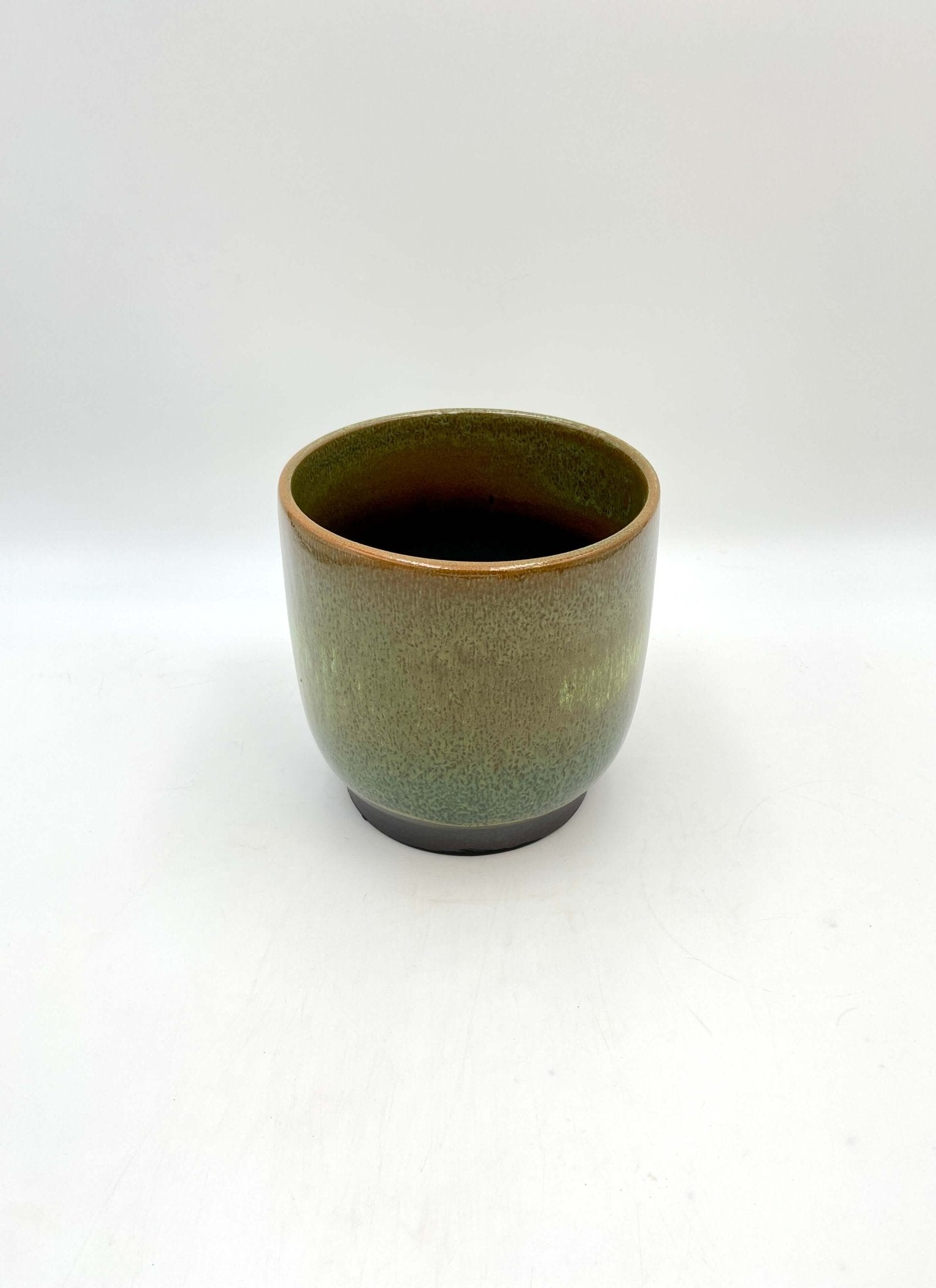 Linn Ceramic Plant Pots, Deep Green, Handmade