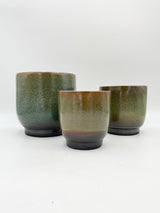 Linn Ceramic Plant Pots, Deep Green