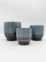 Linn Ceramic Plant Pots, Deep Sea Blue
