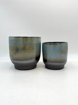 Linn Ceramic Plant Pots, Deep Sea Blue