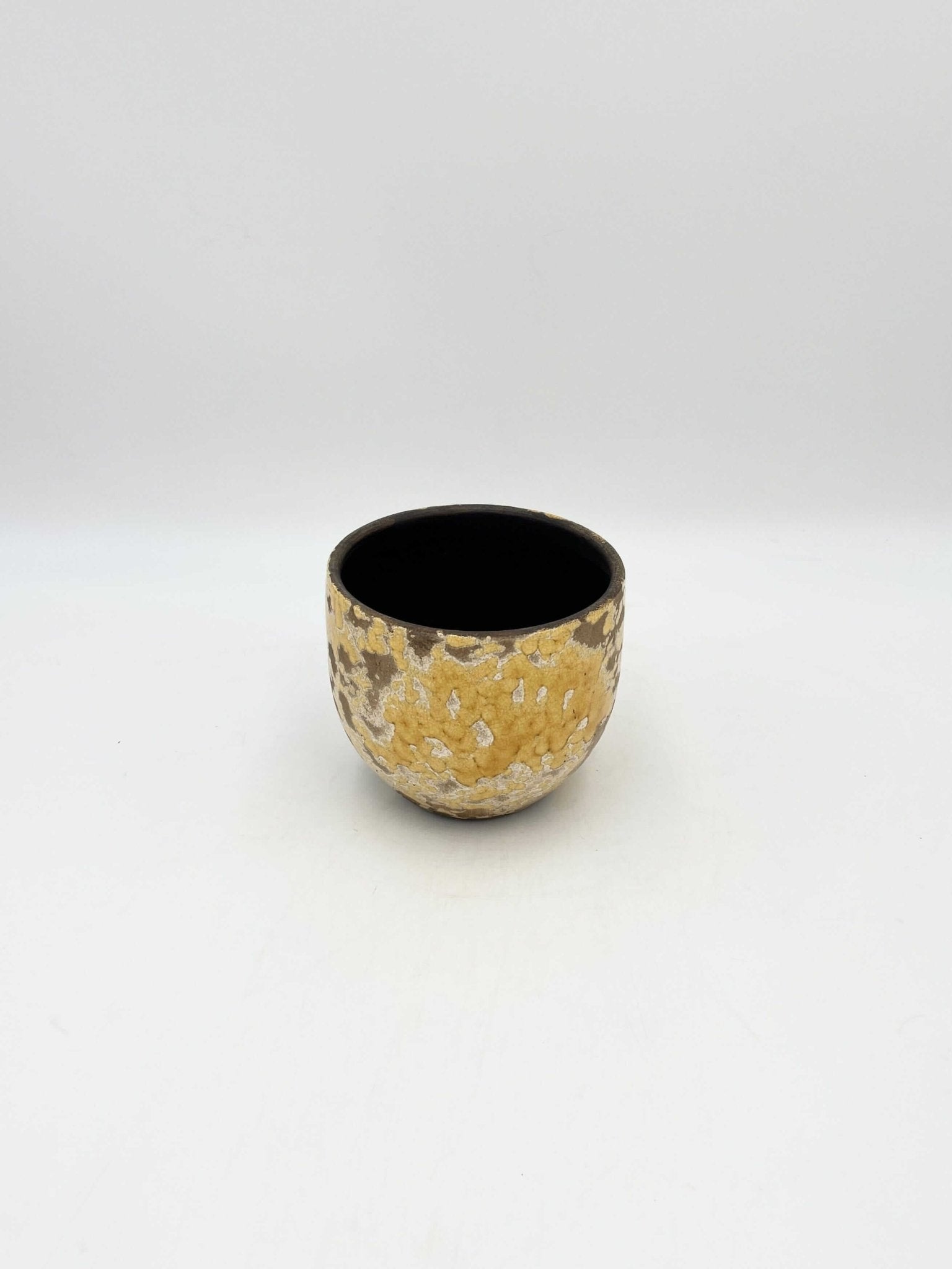 Luuk Mason Handmade Plant Pot,Yellow, D15cm