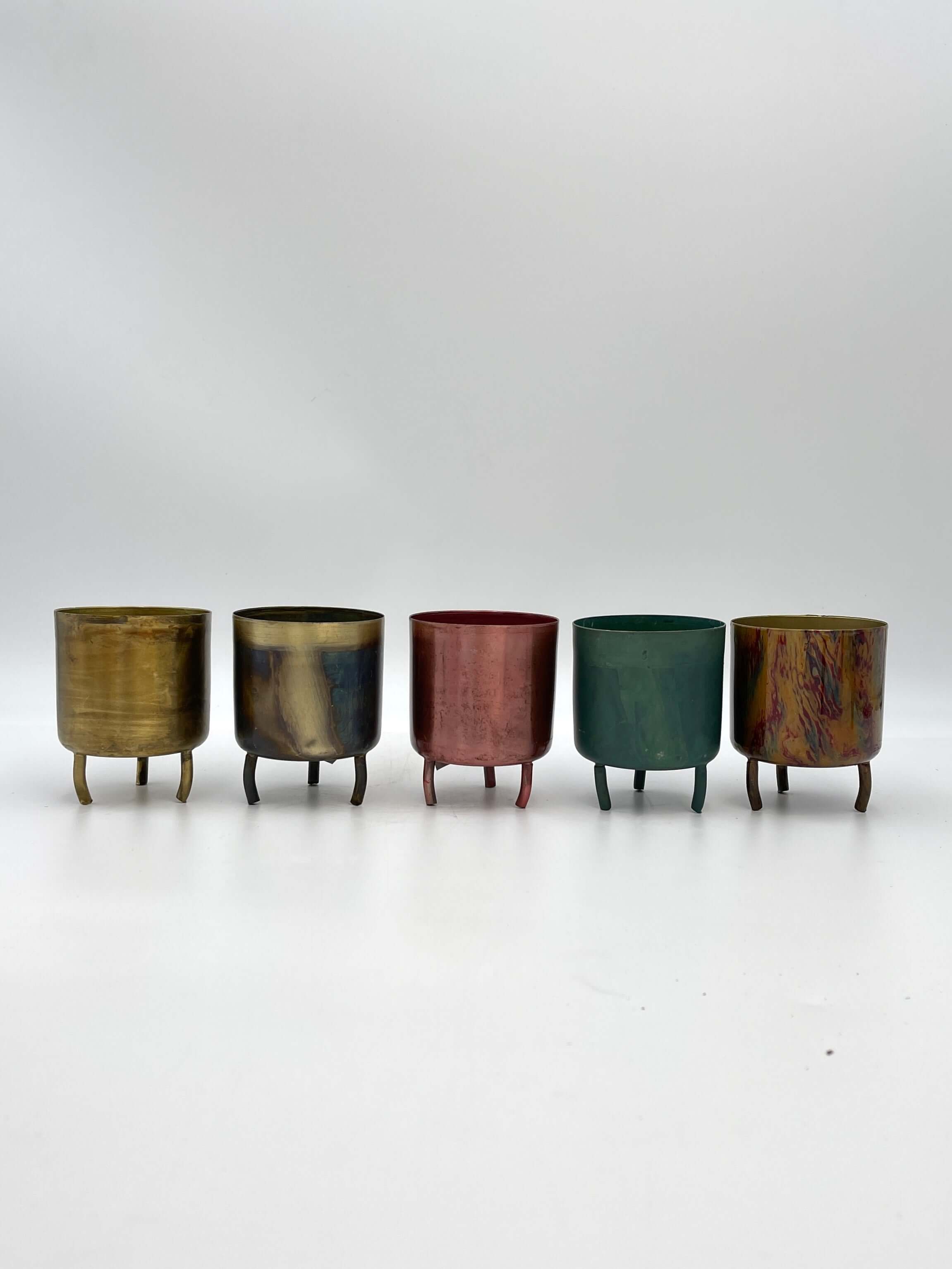 Metal Plant Pots, D8cm