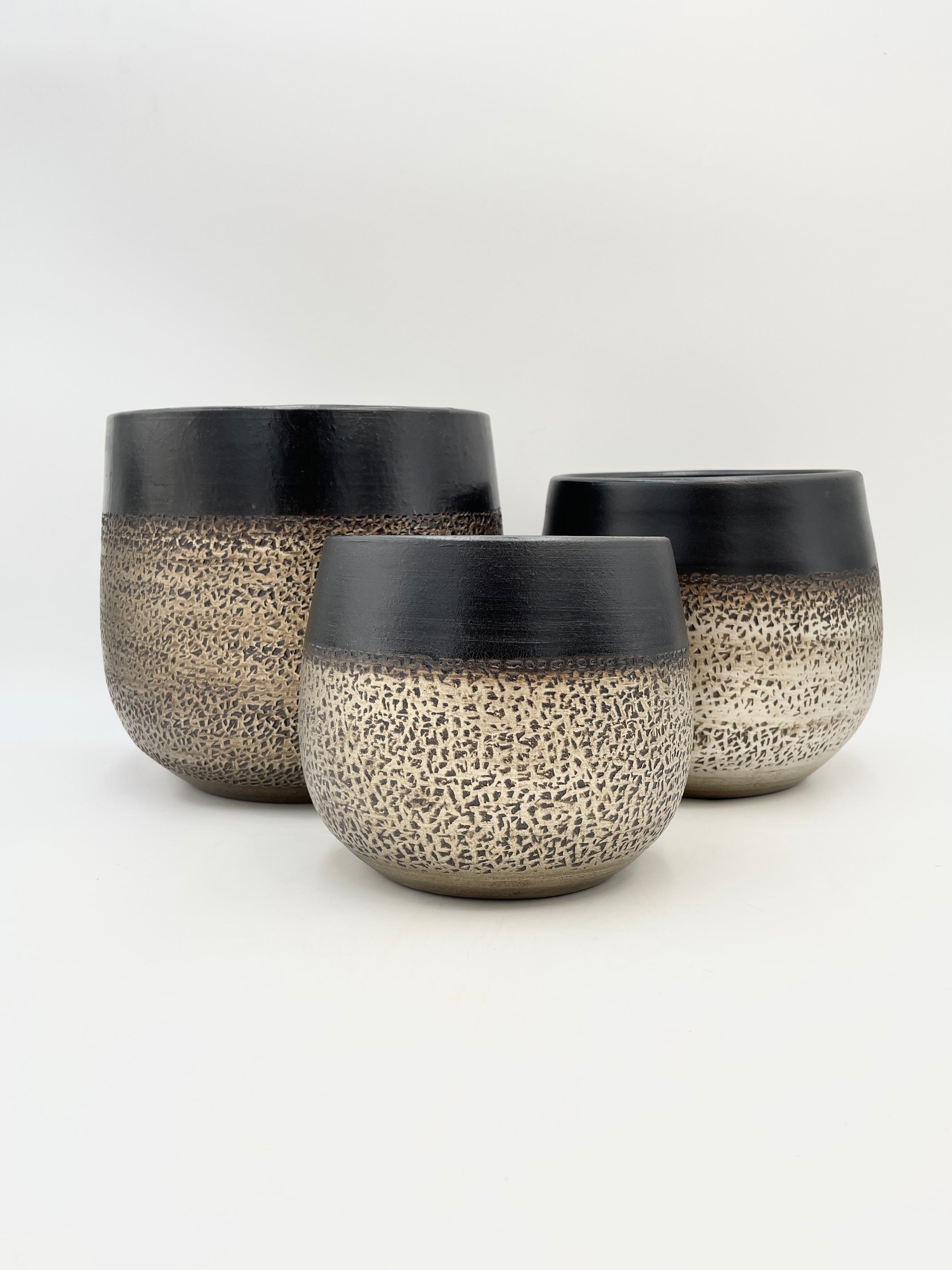 Mya Handmade Plant Pots, Deep Champagne