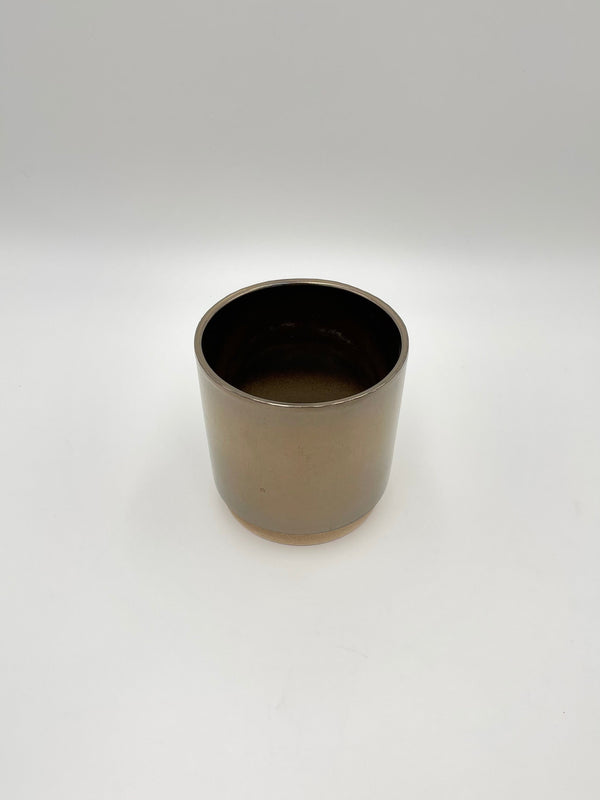 Olympia Ceramic Plant Pot, Bronze, D13CM