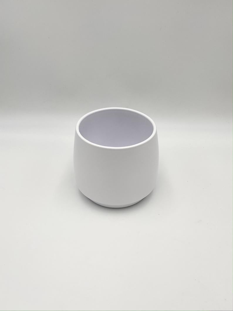 Orbit Ceramic Plant Pots, White