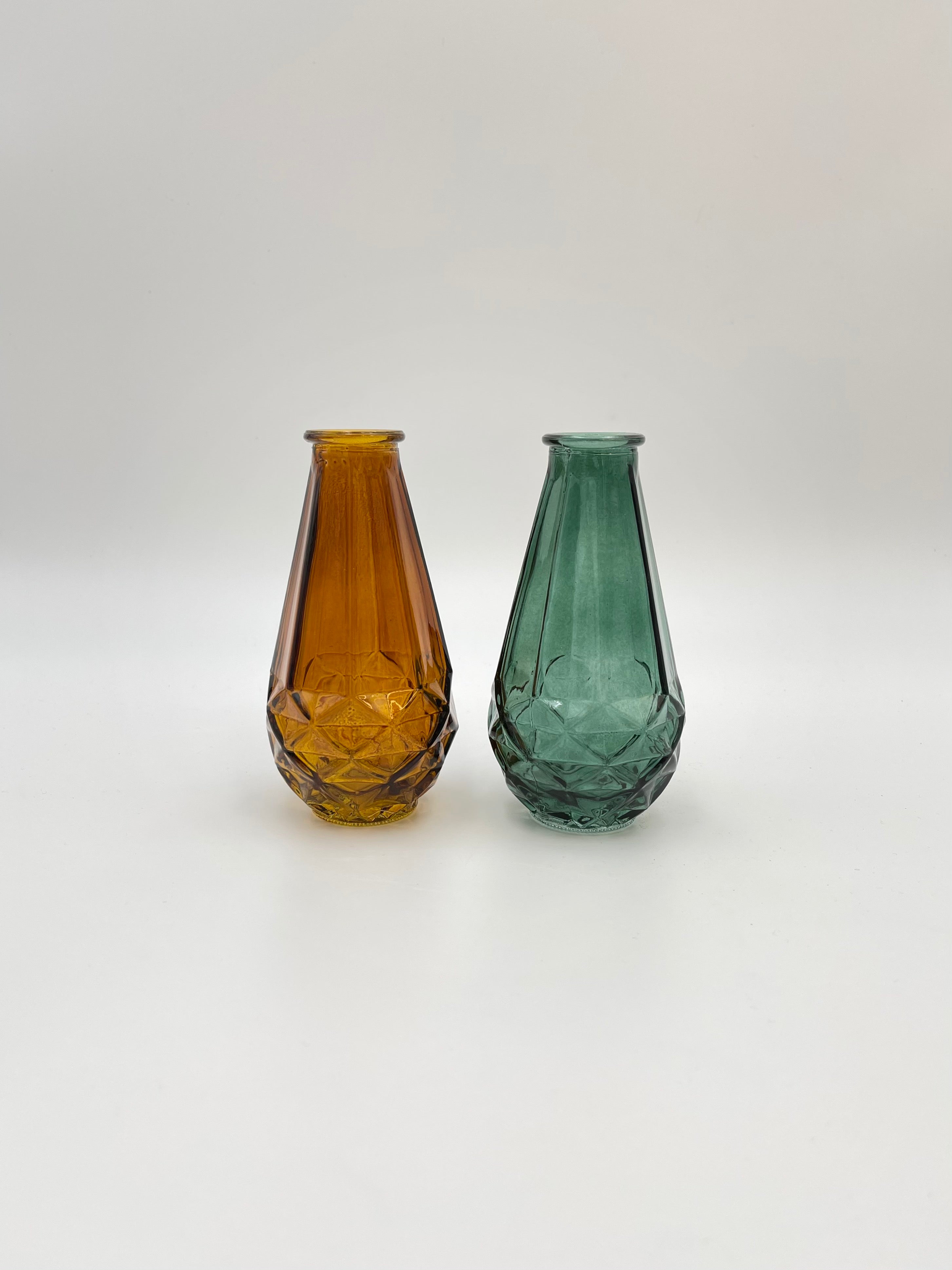 Retro Glass Vases, H14cm