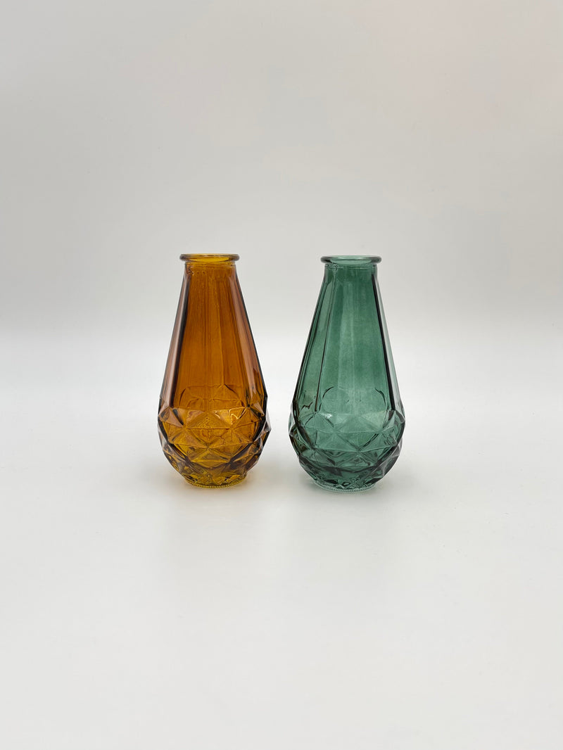Retro Glass Vases, H14cm
