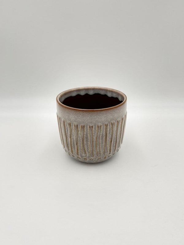 Rome Ceramic Plant Pot, Grey, D13cm