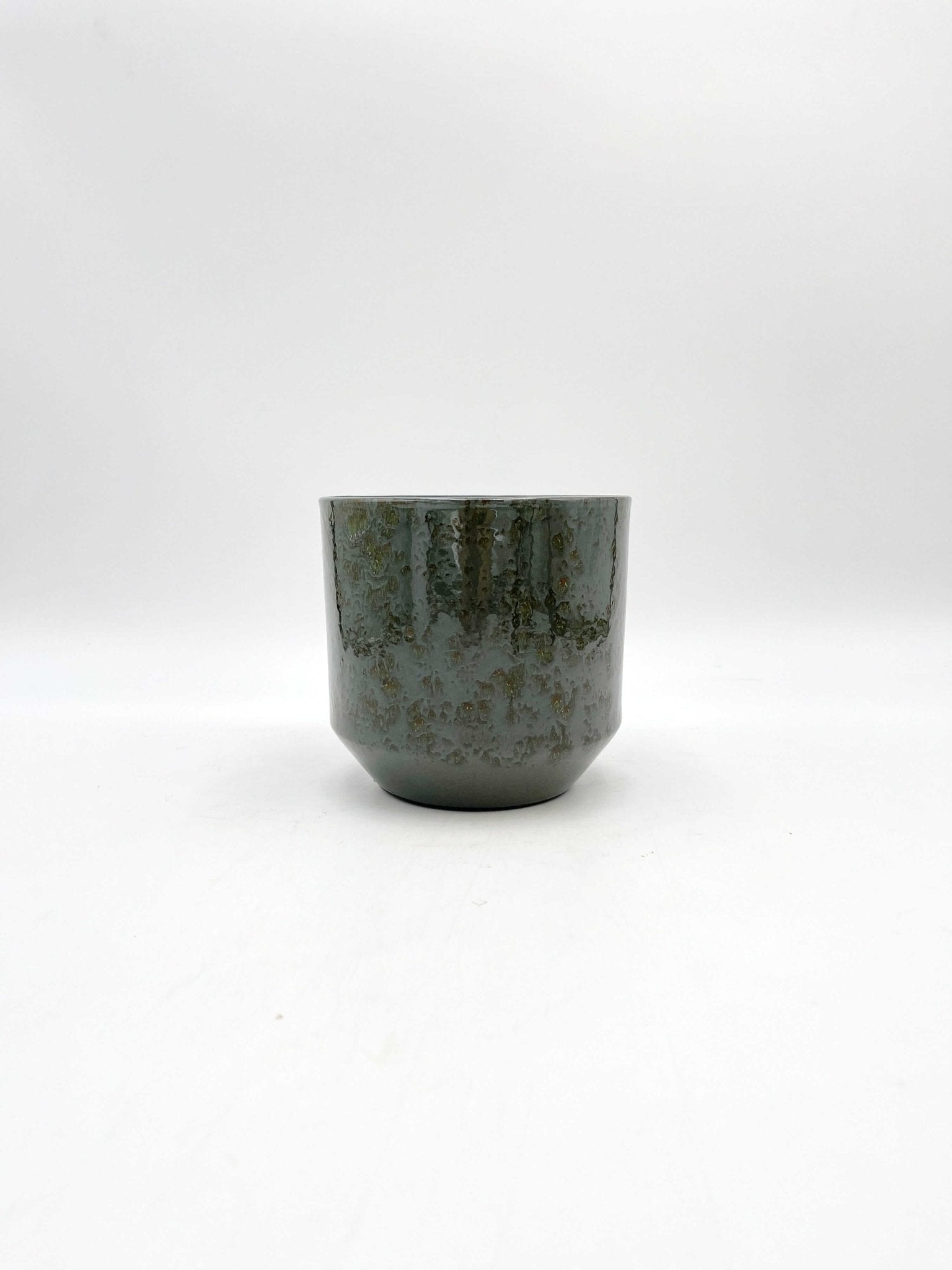 Sebastian Handmade Indoor Pots, Green, 14cm - 17cm House Plant Pot