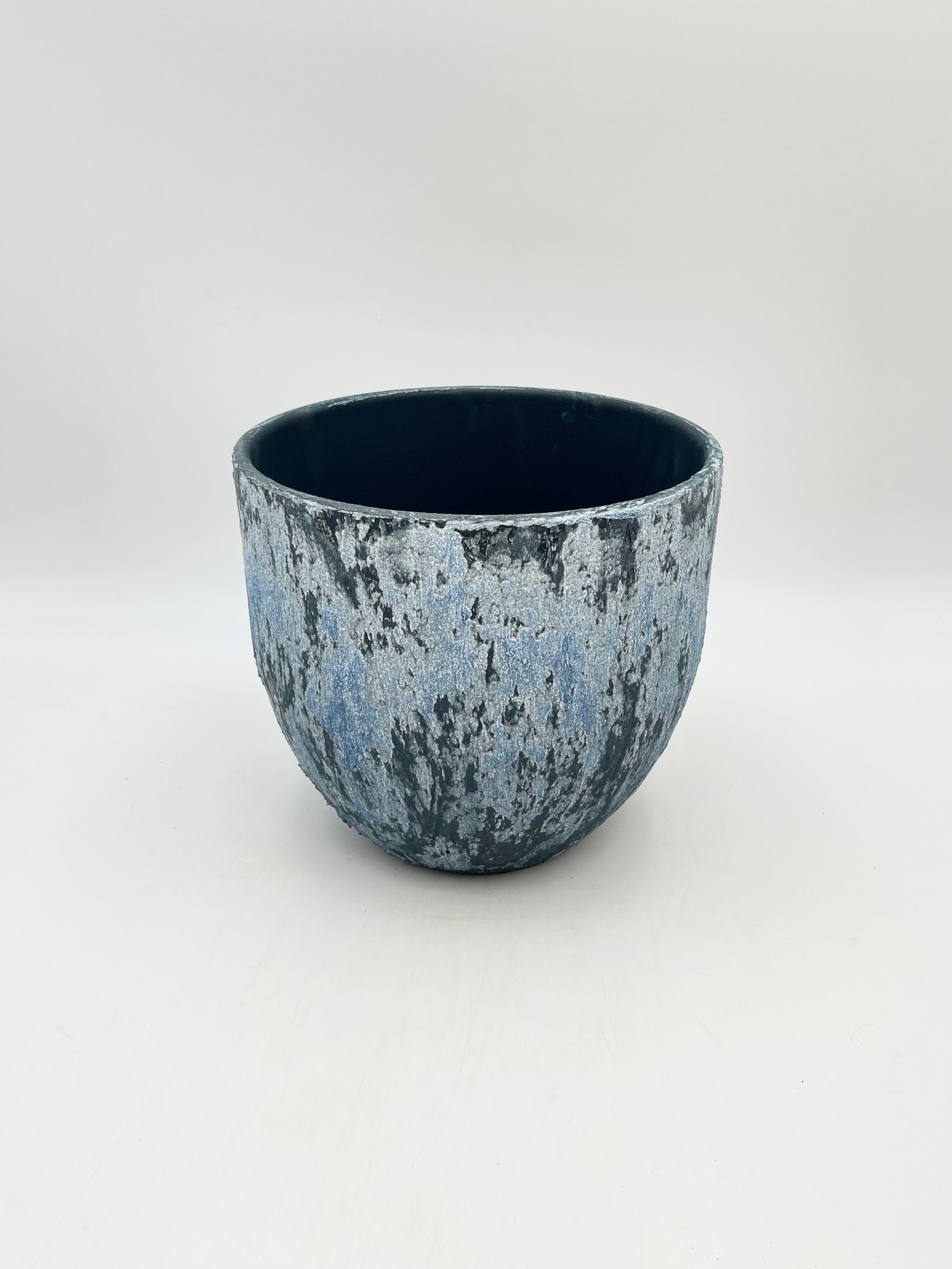 Sem Ceramic Indoor Plant Pot, Deep Blue