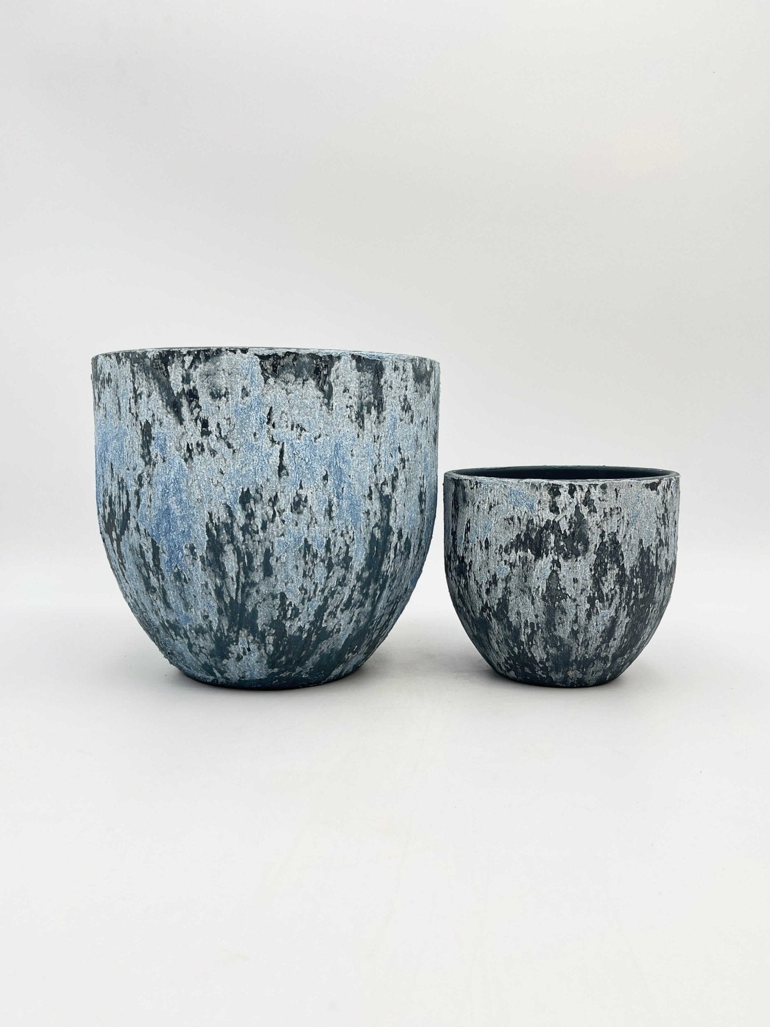 Sem Handmade, Rustic Ceramic Plant Pot, Deep Blue XL, House Plant Pot in Multiple Sizes