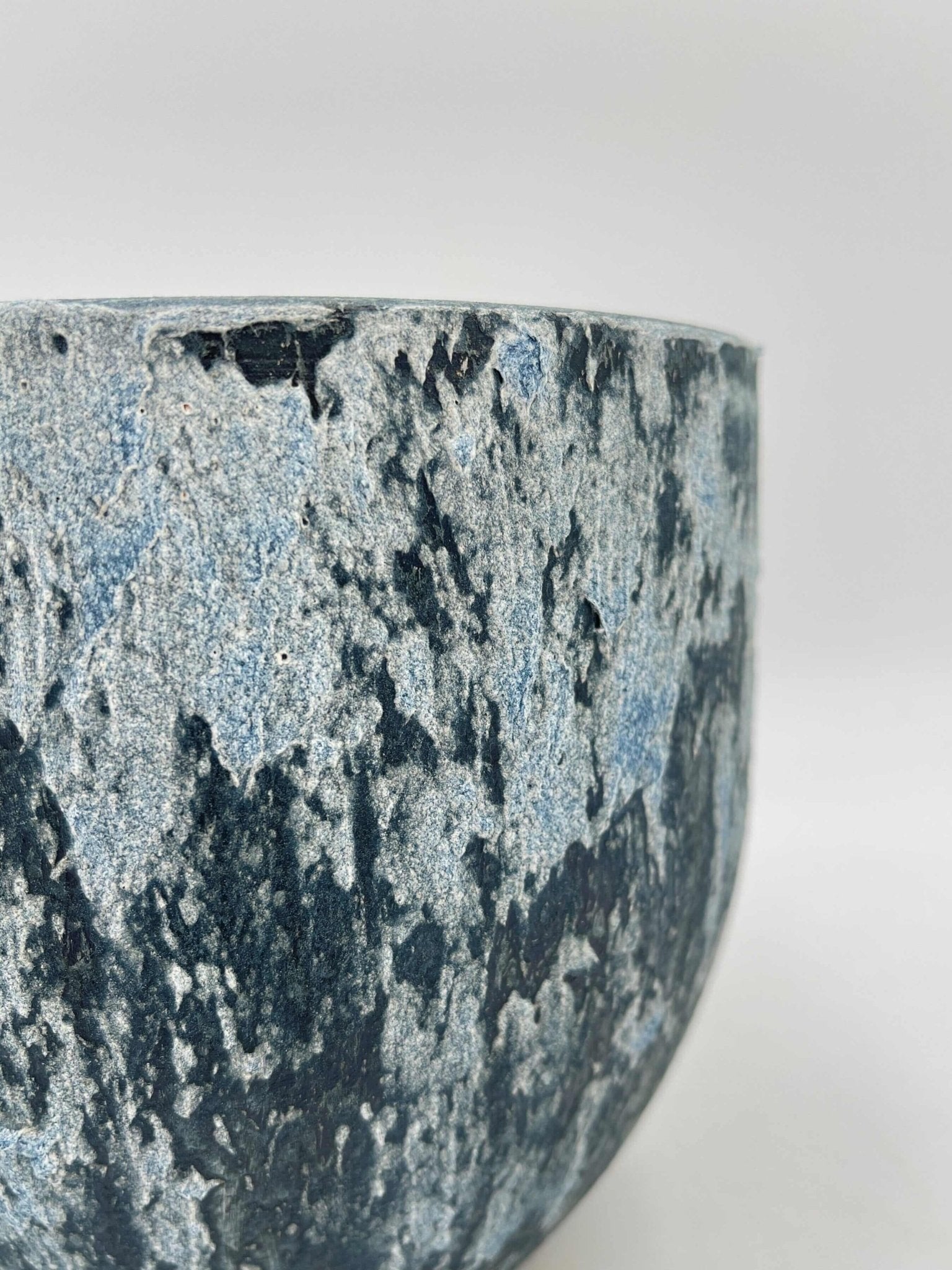 Sem Handmade, Rustic Ceramic Plant Pot, Deep Blue XL, House Plant Pot in Multiple Sizes